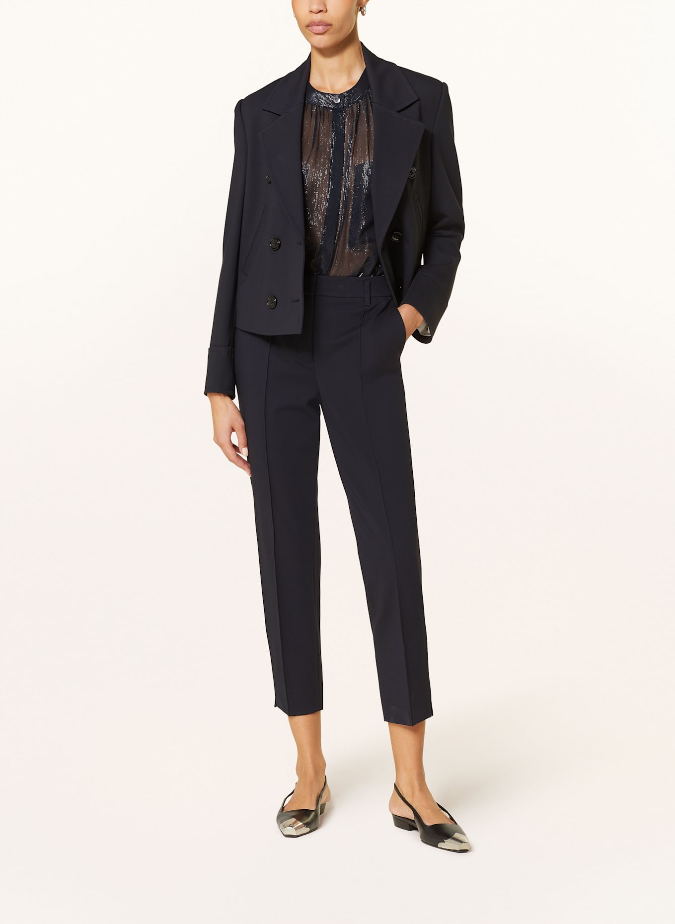 DOROTHEE SCHUMACHER 7/8-Hose EMOTIONAL ESSENCE: DUNKELBLAU