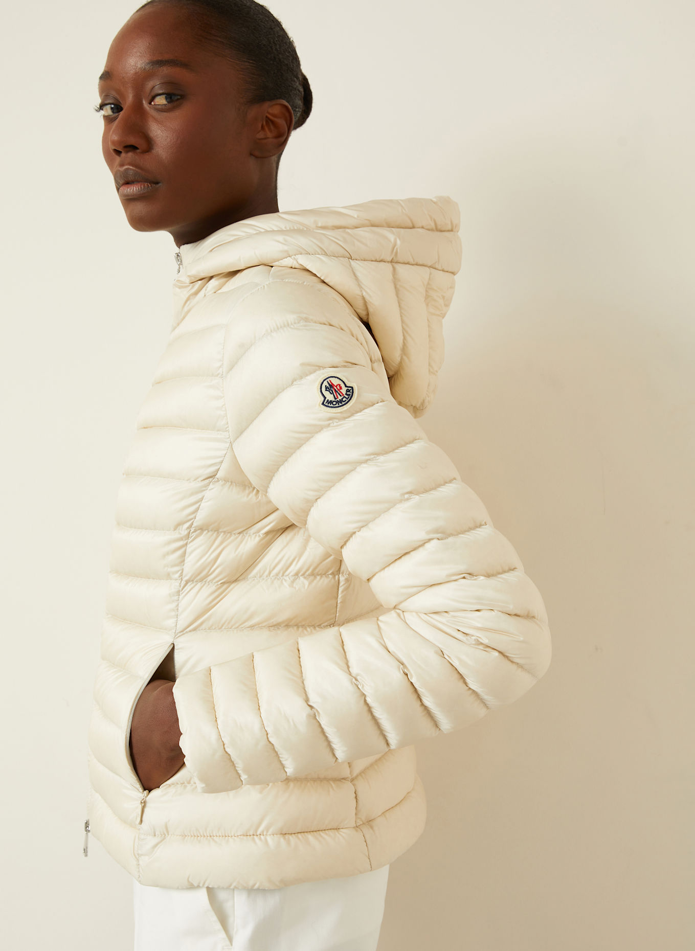 MONCLER Down jacket IGE in cream