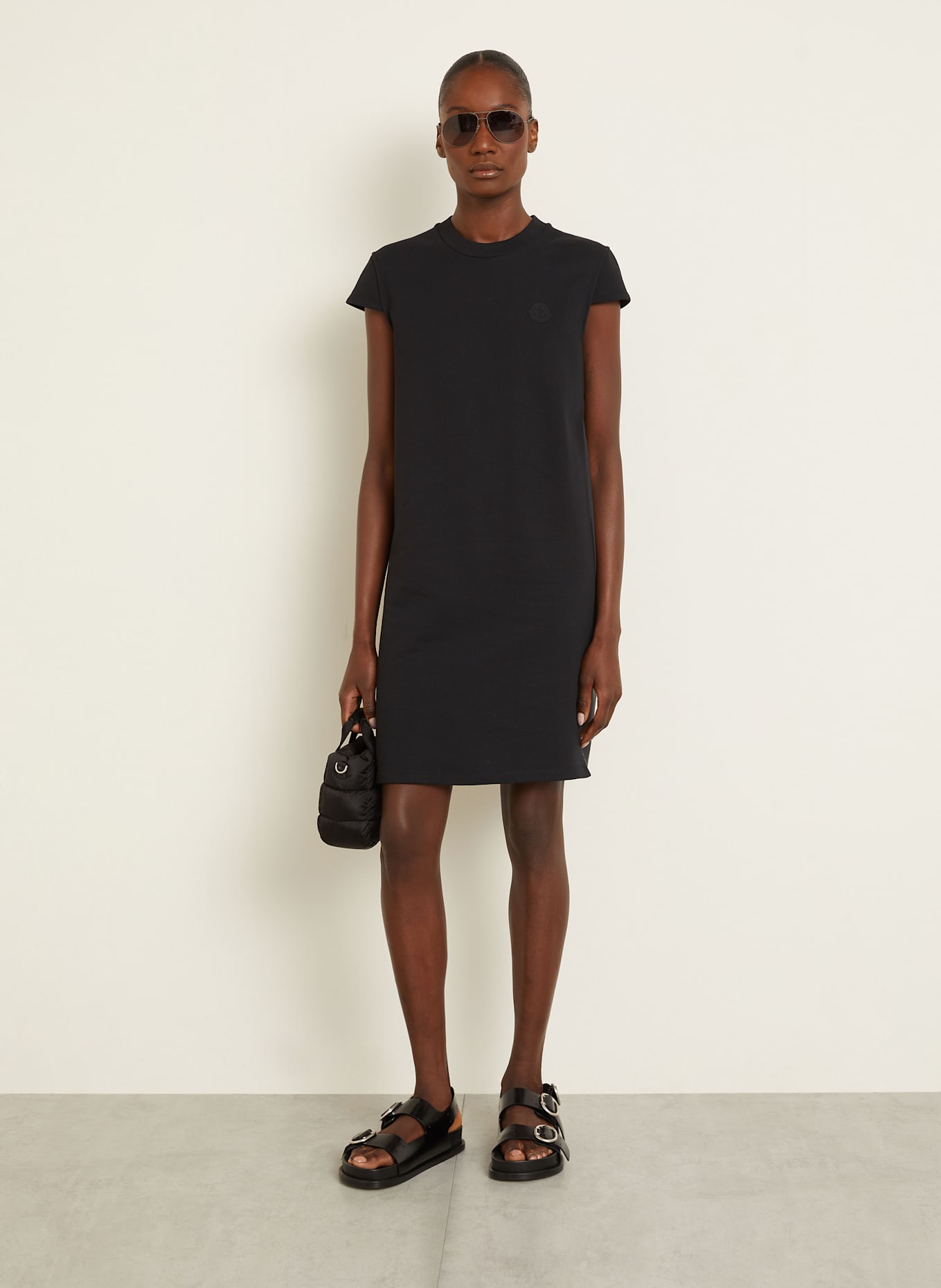 MONCLER Jerseykleid: SCHWARZ