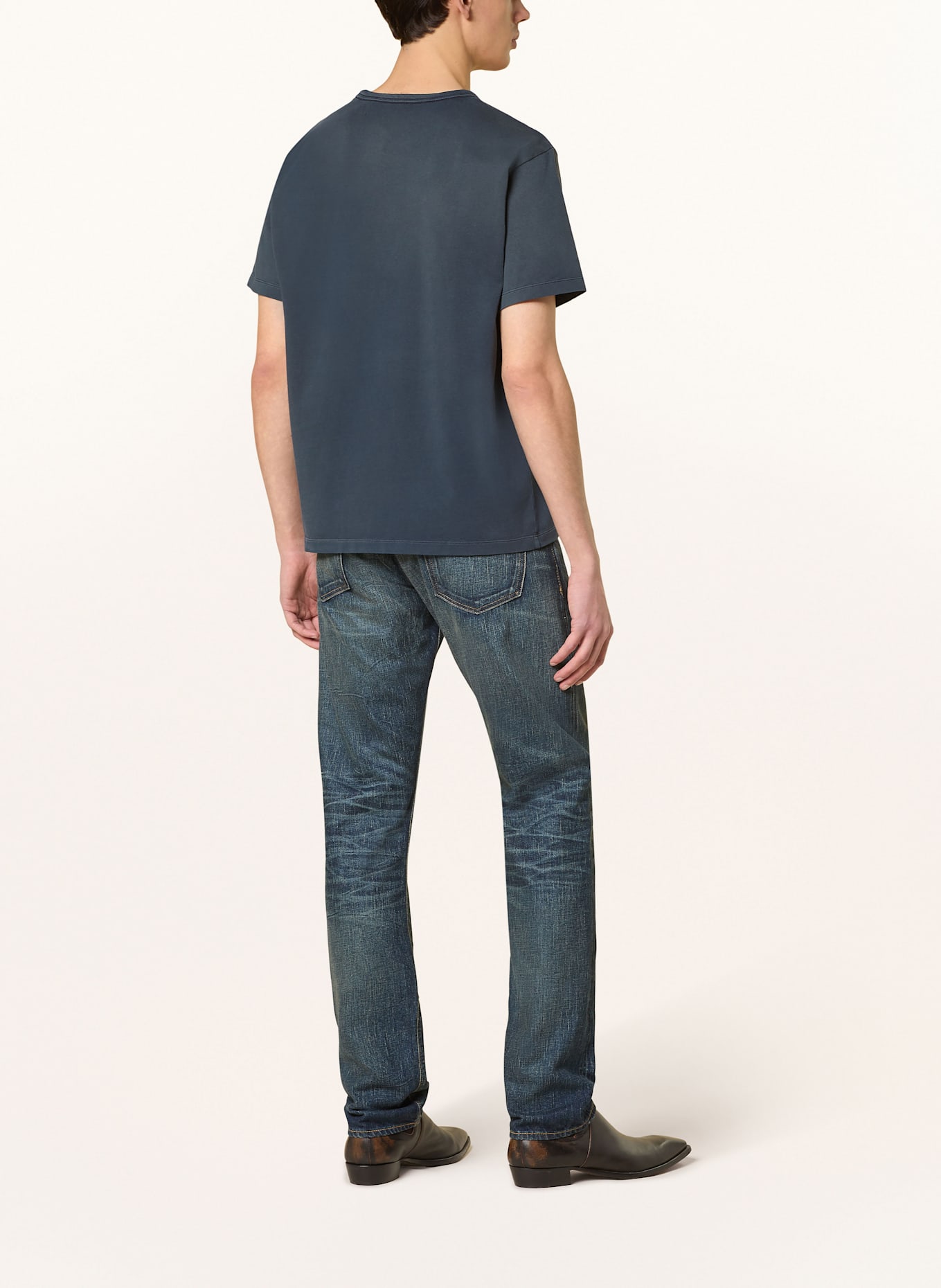 RRL T-Shirt: DUNKELBLAU