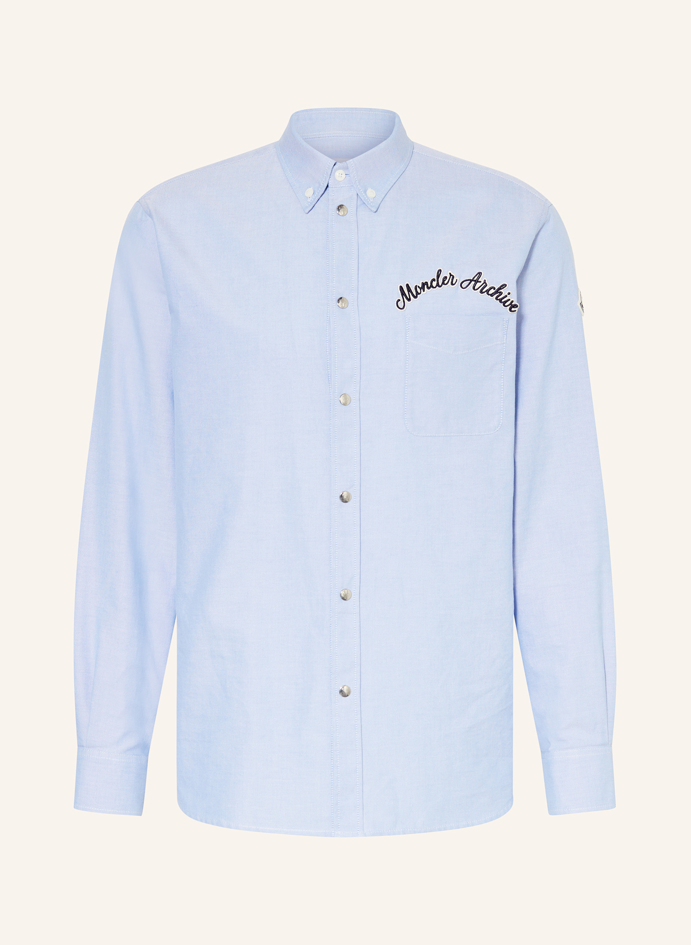 MONCLER Hemd Comfort Fit: HELLBLAU