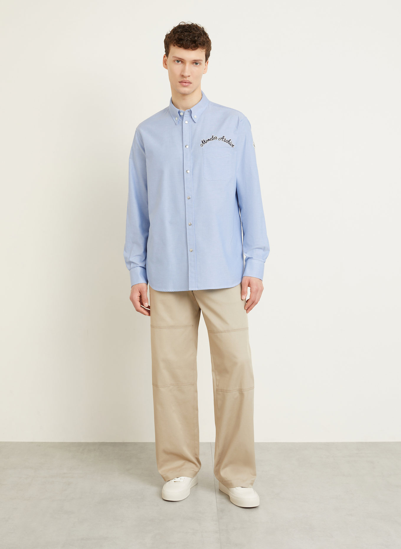 MONCLER Hemd Comfort Fit: HELLBLAU