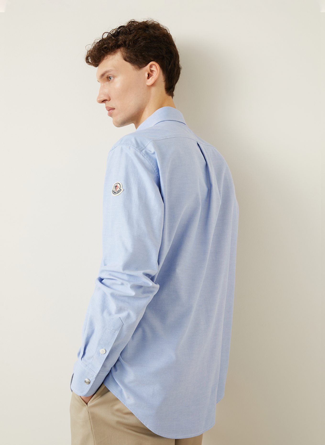 MONCLER Hemd Comfort Fit: HELLBLAU