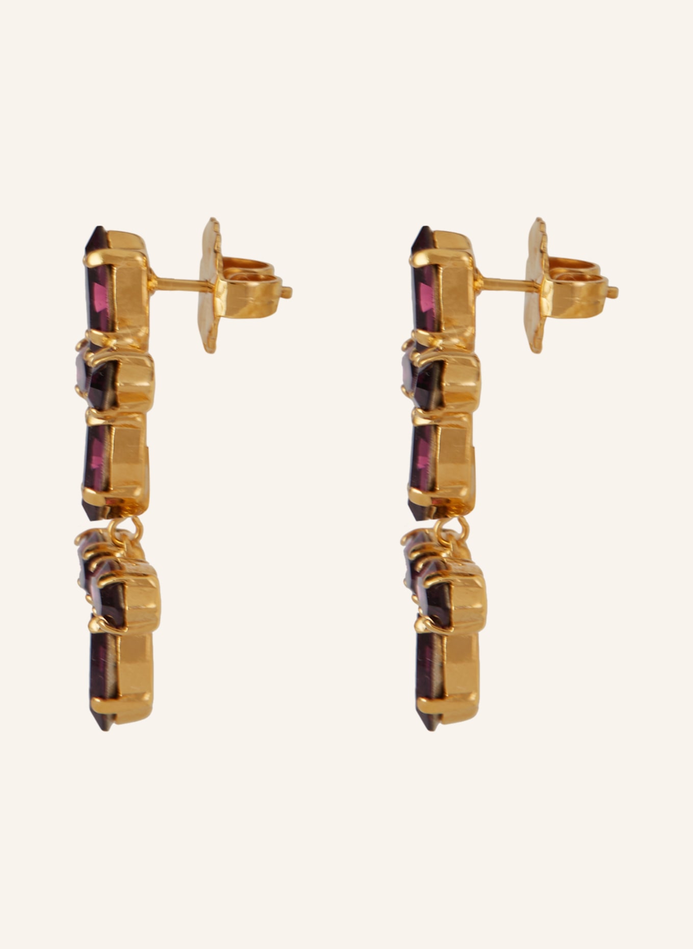 Seenberg Ohrringe: DUNKELLILA