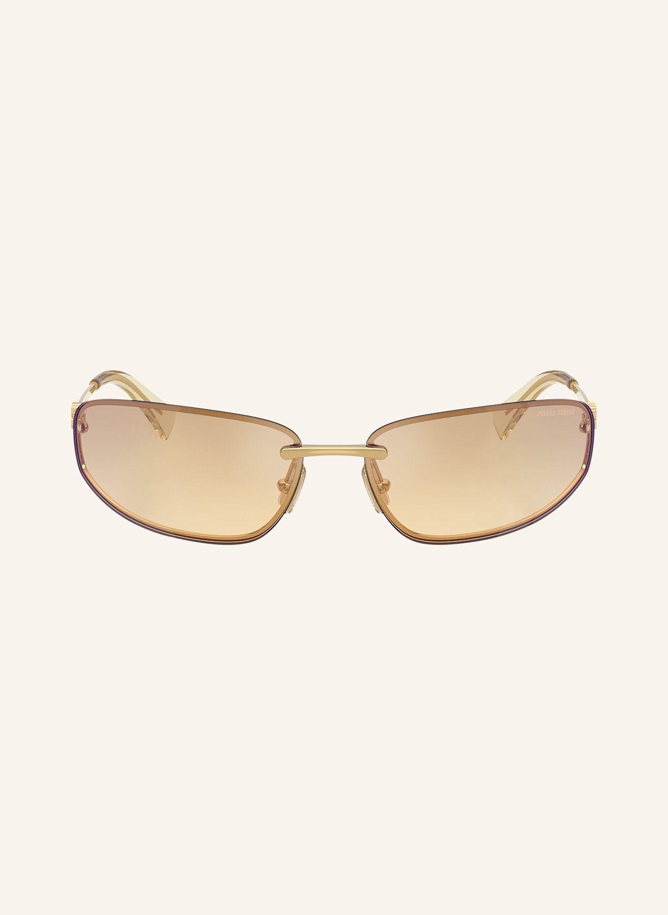 MIU MIU Sonnenbrille MUA50S: 5AK7R1 - GOLD/ GELB
