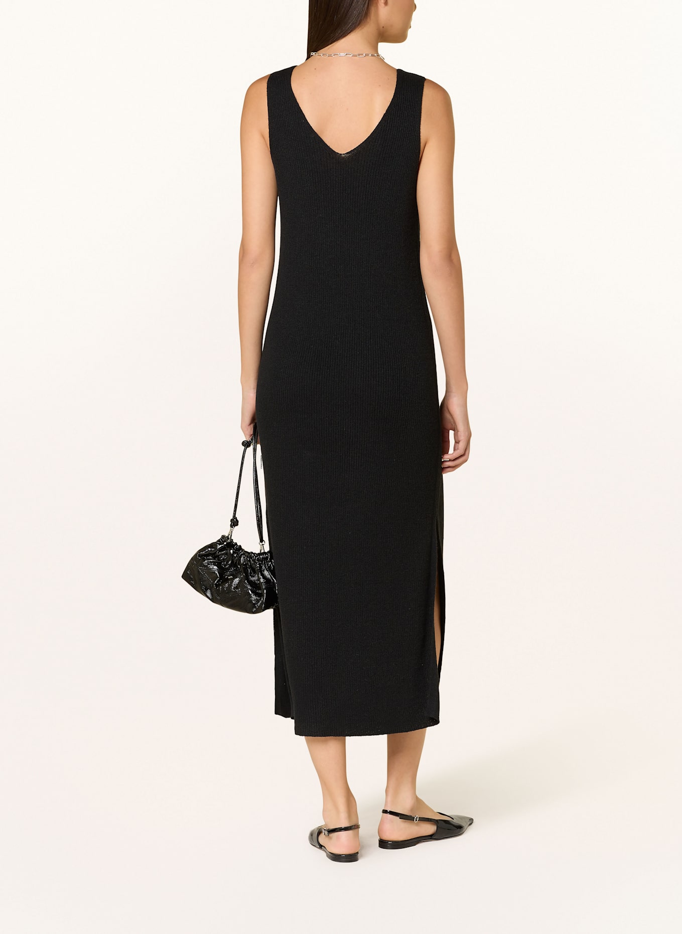 ARMEDANGELS Strickkleid CINDAA mit Leinen: SCHWARZ