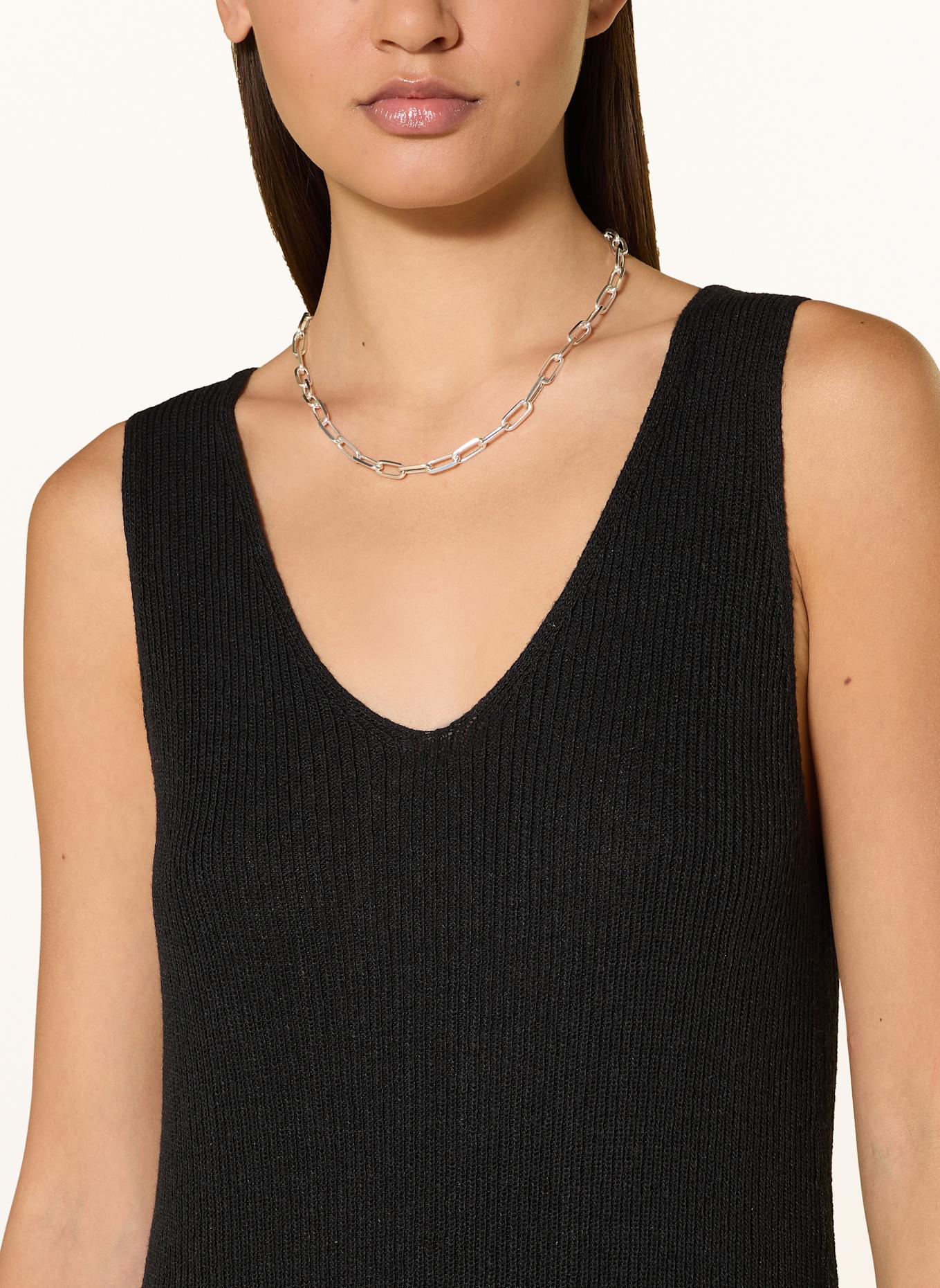 ARMEDANGELS Strickkleid CINDAA mit Leinen: SCHWARZ