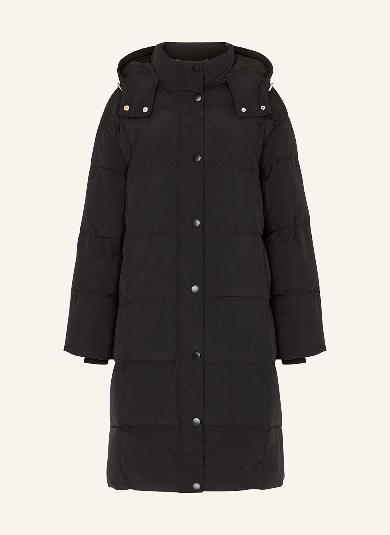 WHISTLES UNA quilted coat with detachable hood