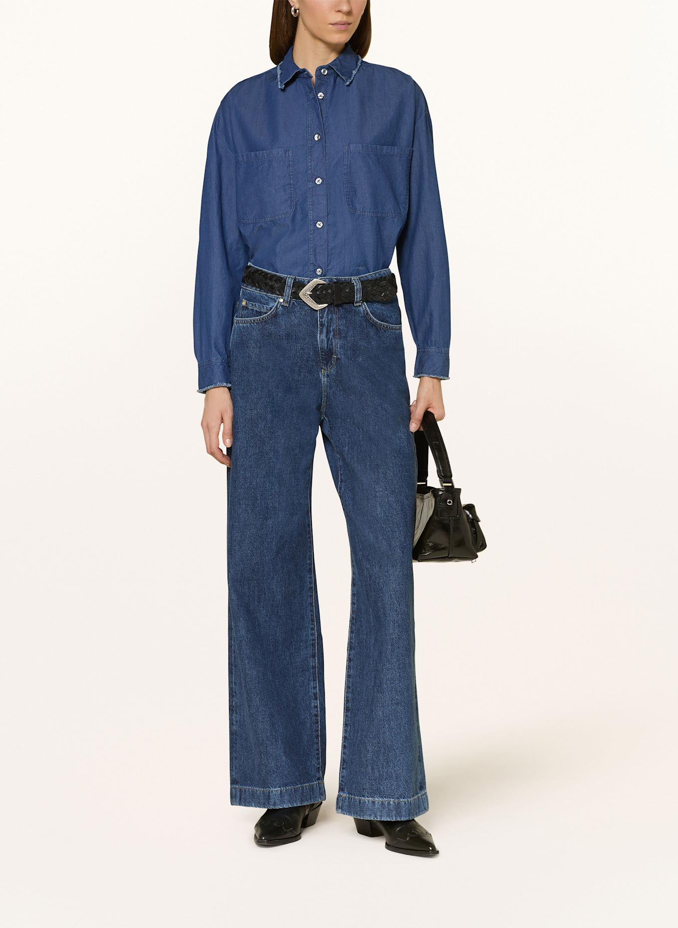 lilienfels Jeansbluse: BLAU