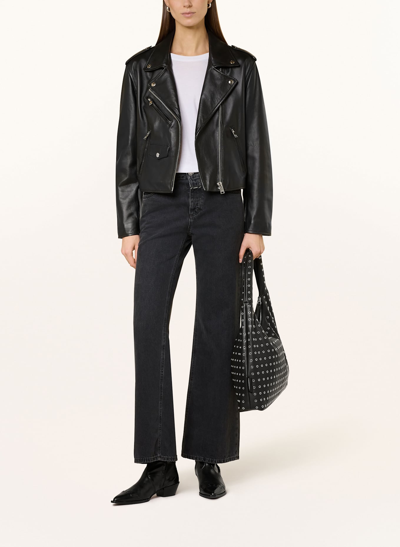 ARMA RODOS leather jacket: BLACK