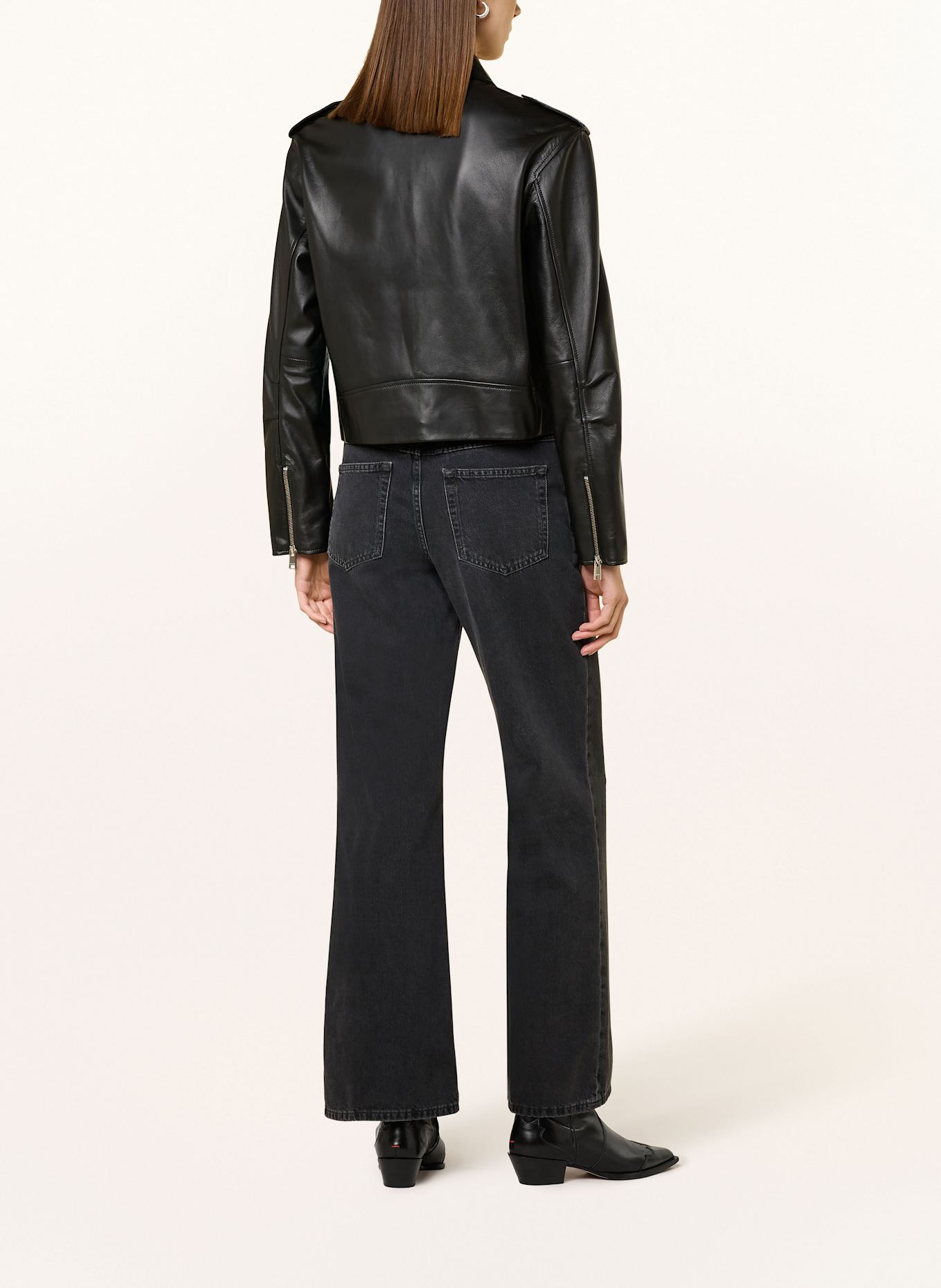 ARMA RODOS leather jacket: BLACK