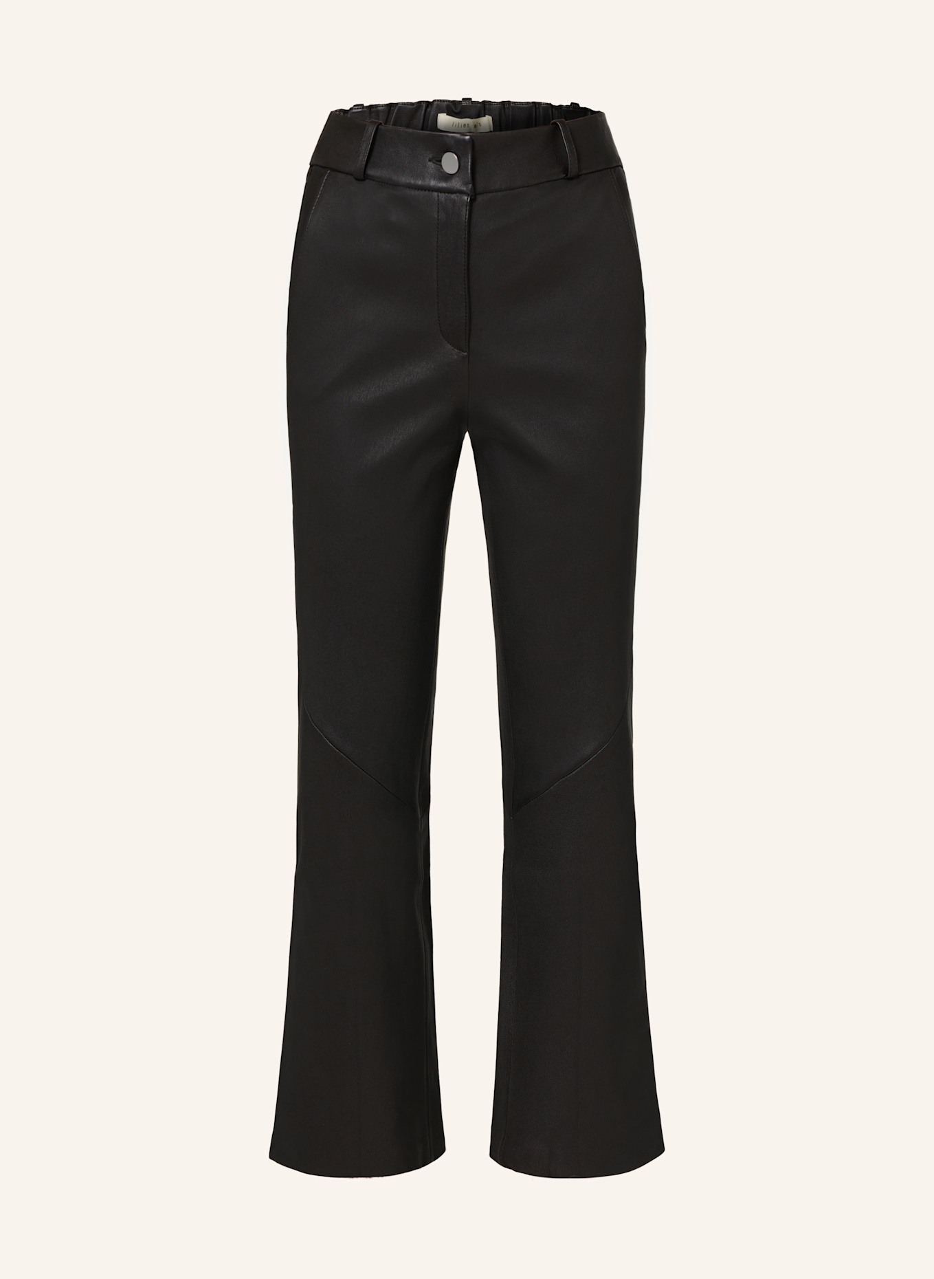 lilienfels Leather CROSS trousers: BLACK