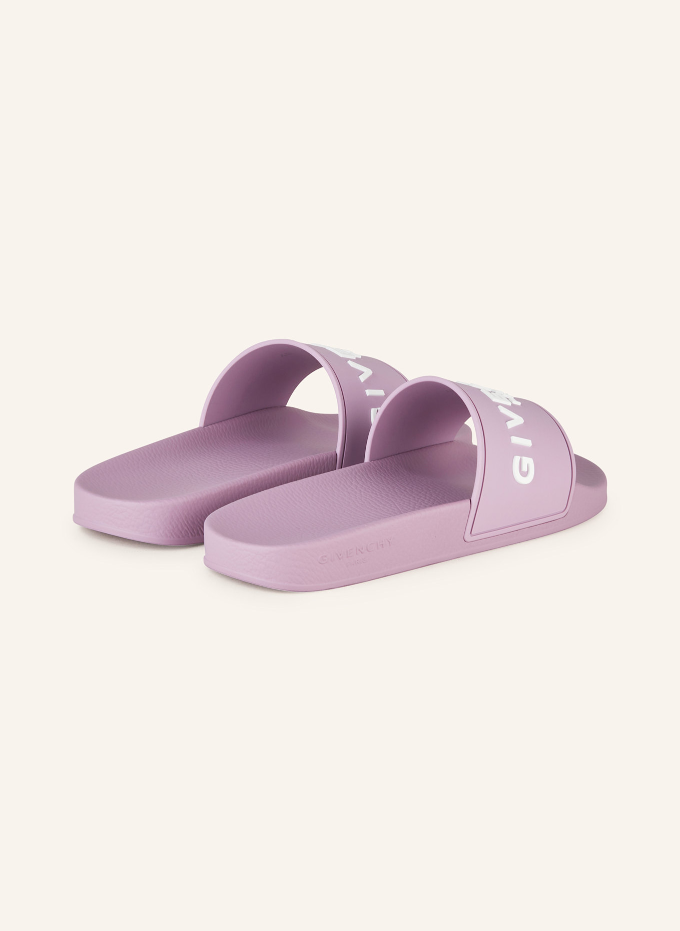 GIVENCHY Pantoletten: HELLLILA/ WEISS