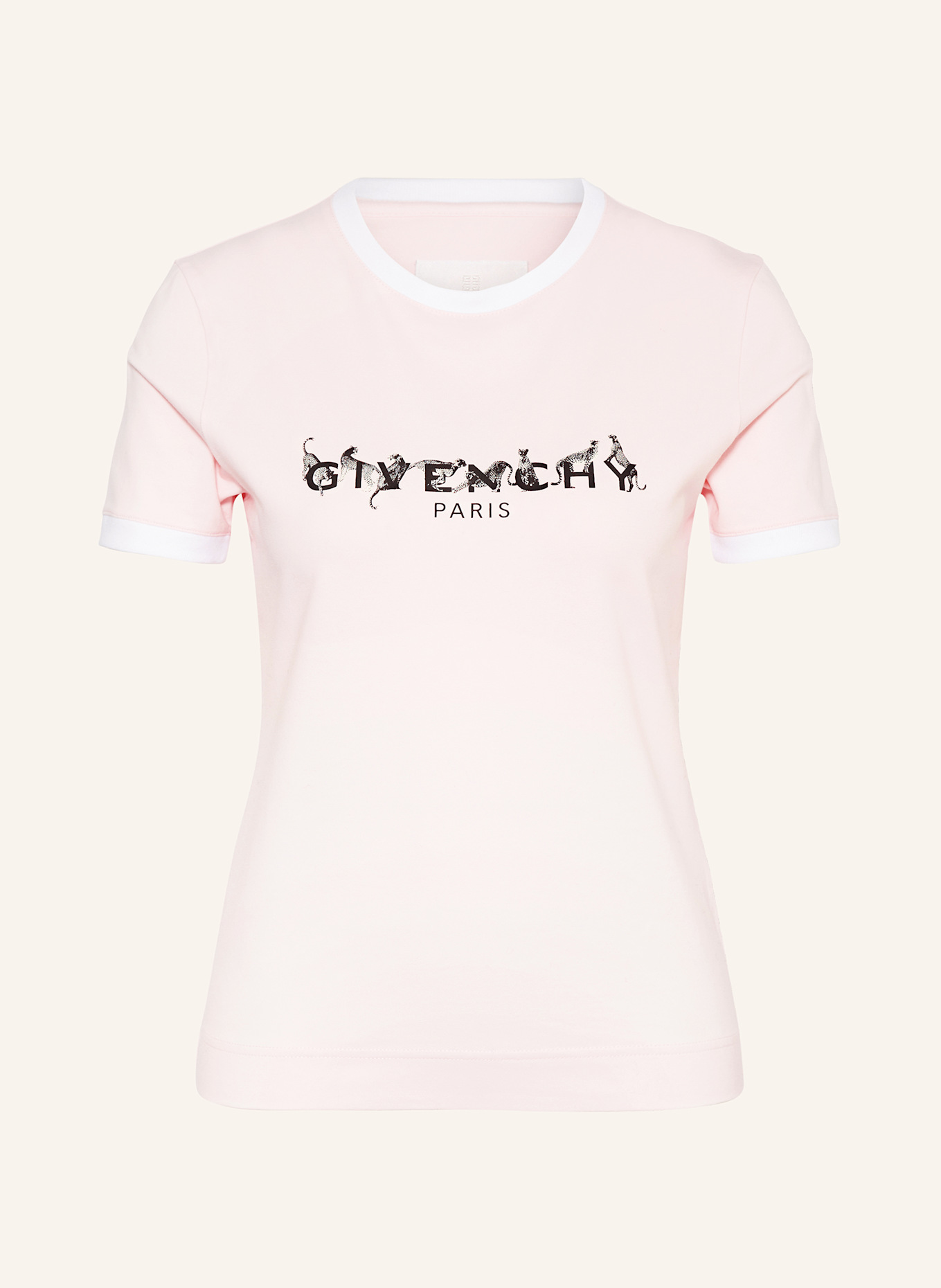 GIVENCHY T-Shirt: ROSA/ SCHWARZ