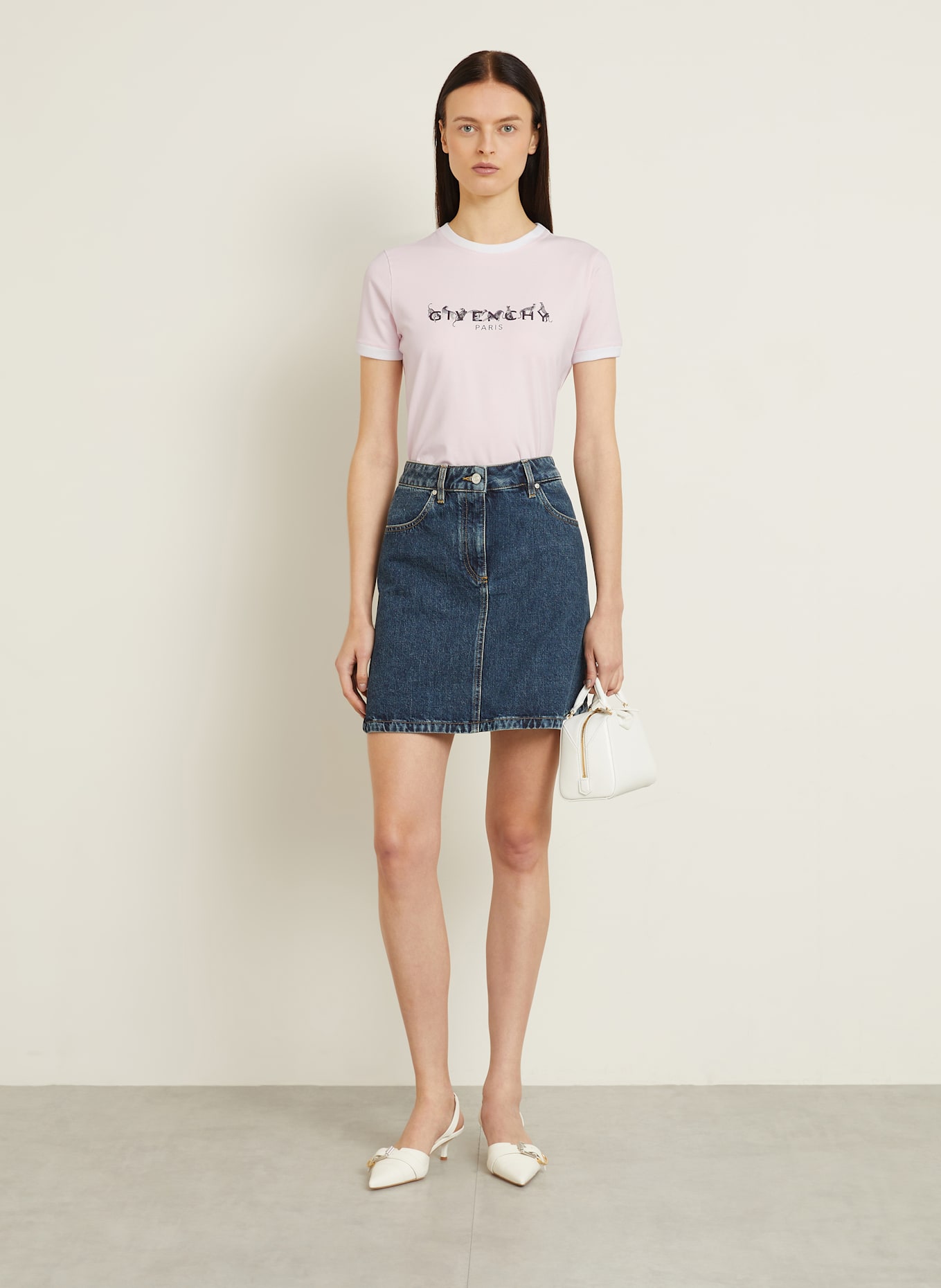 GIVENCHY T-Shirt: ROSA/ SCHWARZ