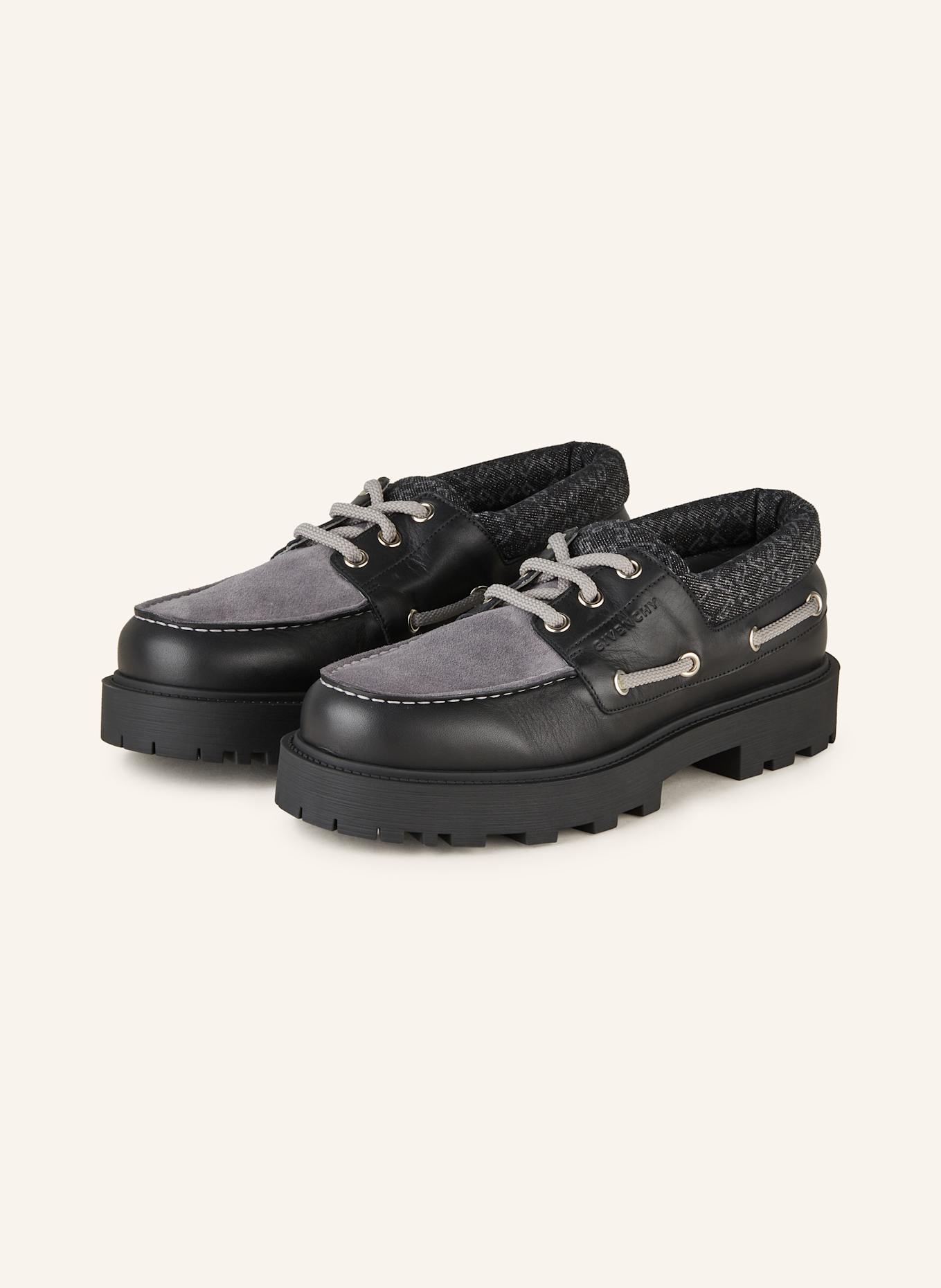 GIVENCHY Bootsschuhe STORM: SCHWARZ/ GRAU