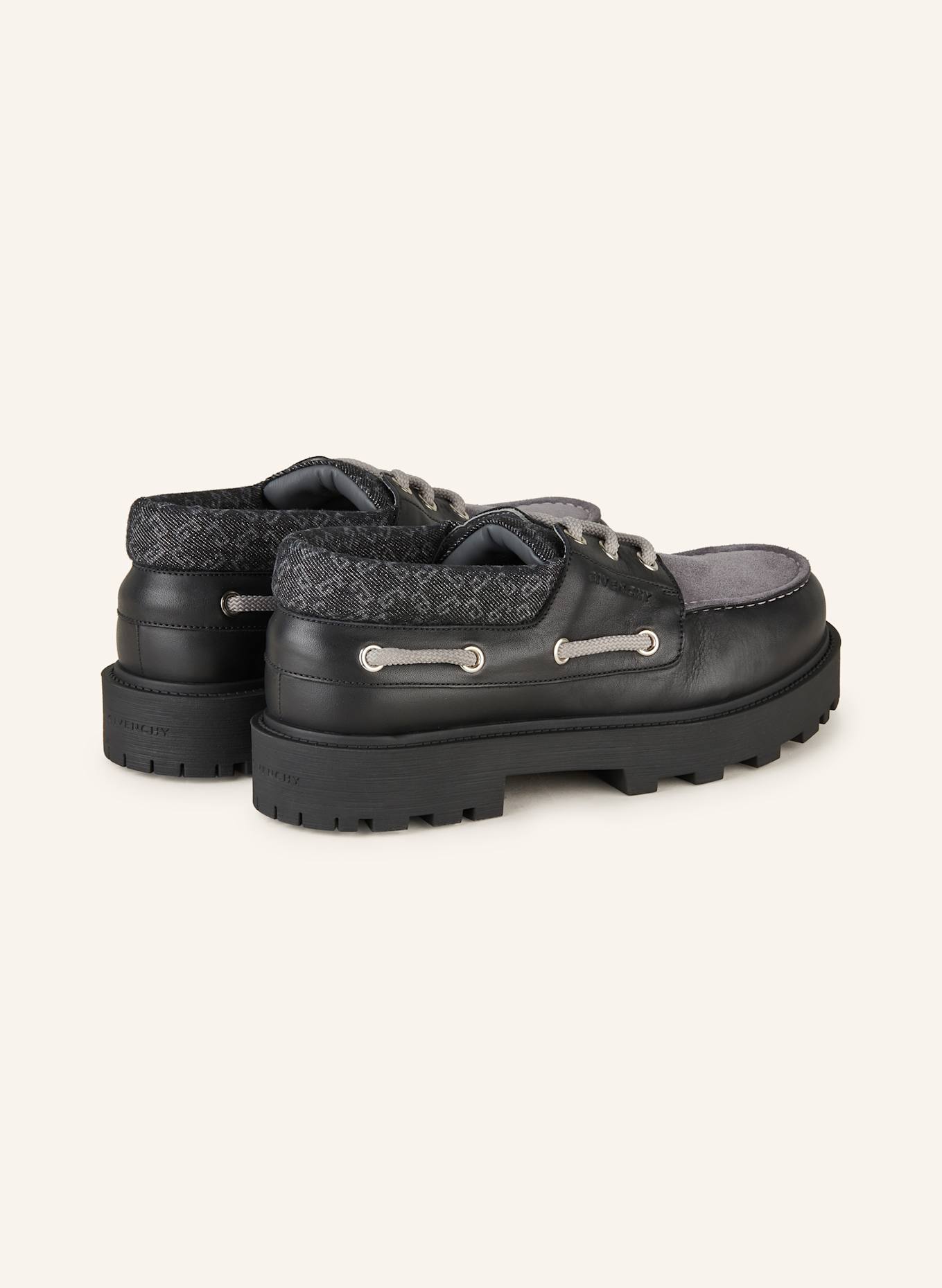 GIVENCHY Bootsschuhe STORM: SCHWARZ/ GRAU