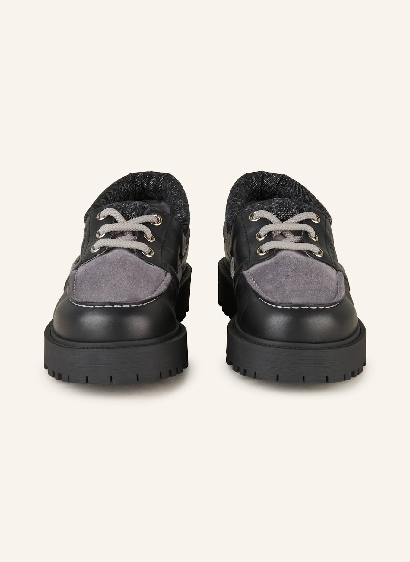 GIVENCHY Bootsschuhe STORM: SCHWARZ/ GRAU