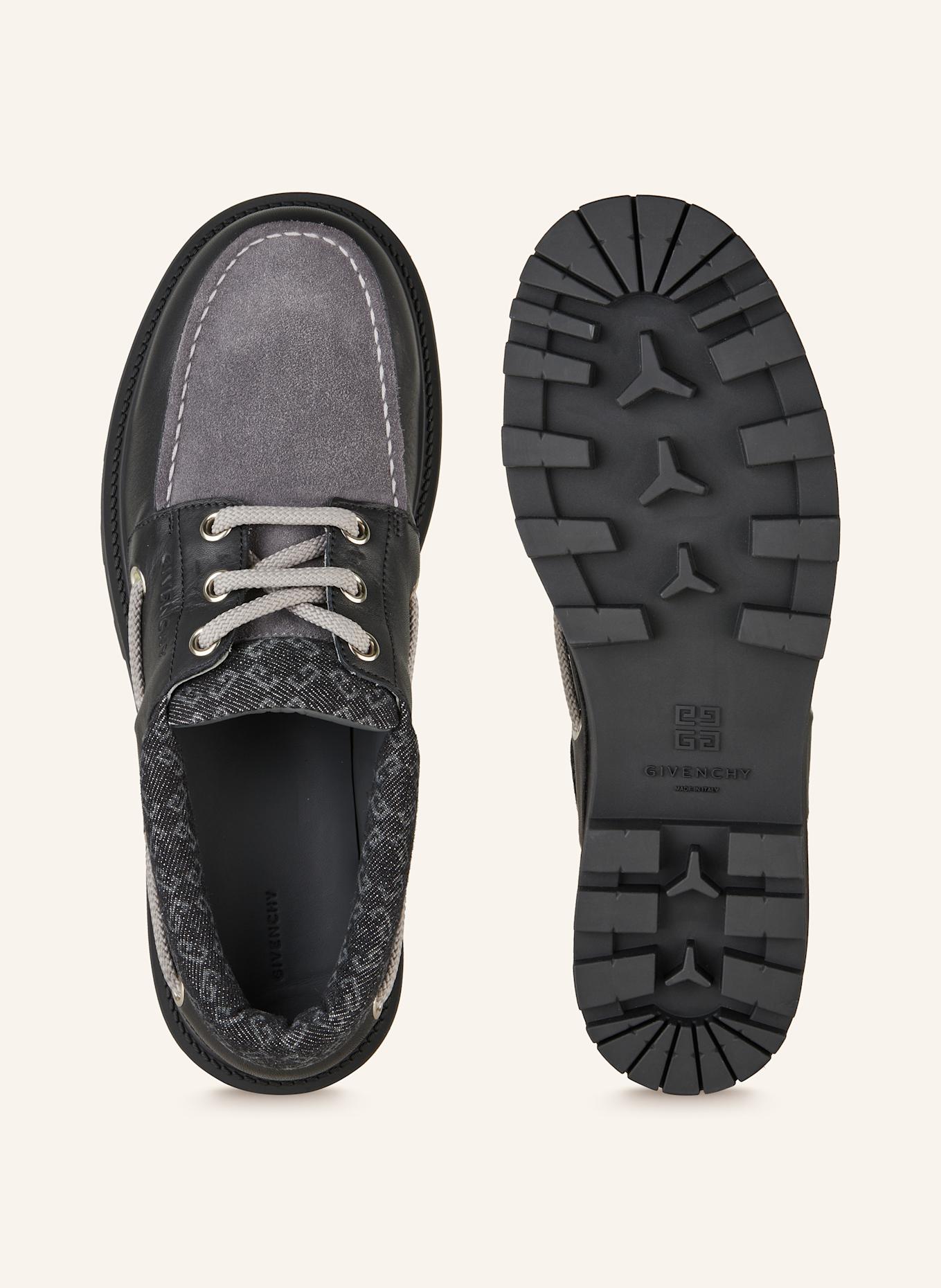 GIVENCHY Bootsschuhe STORM: SCHWARZ/ GRAU