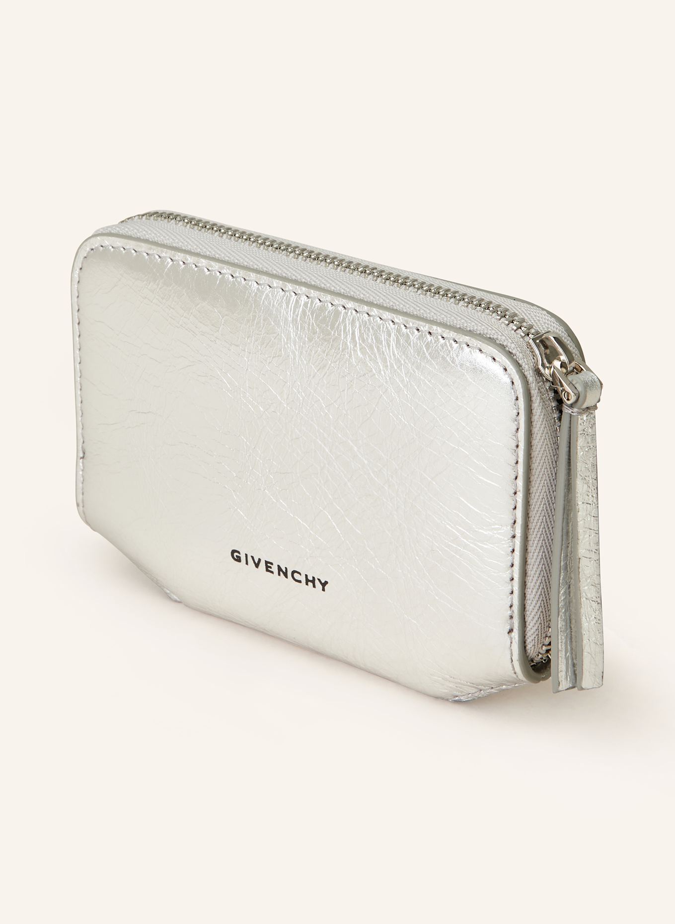 GIVENCHY Geldbörse 4G LIQUID: SILBER