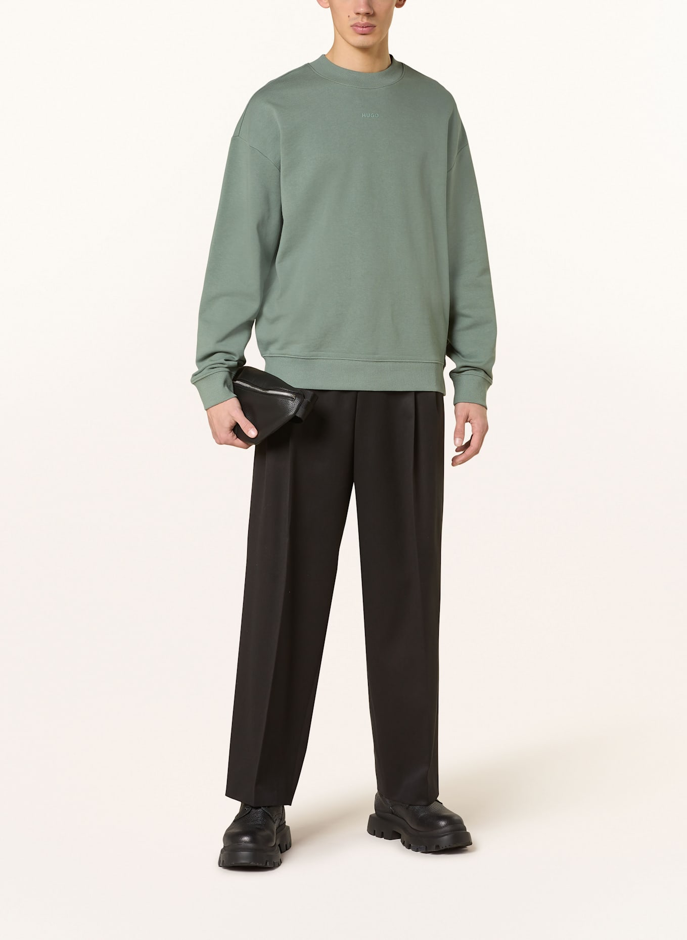 HUGO Sweatshirt DAPOCREW: GREEN