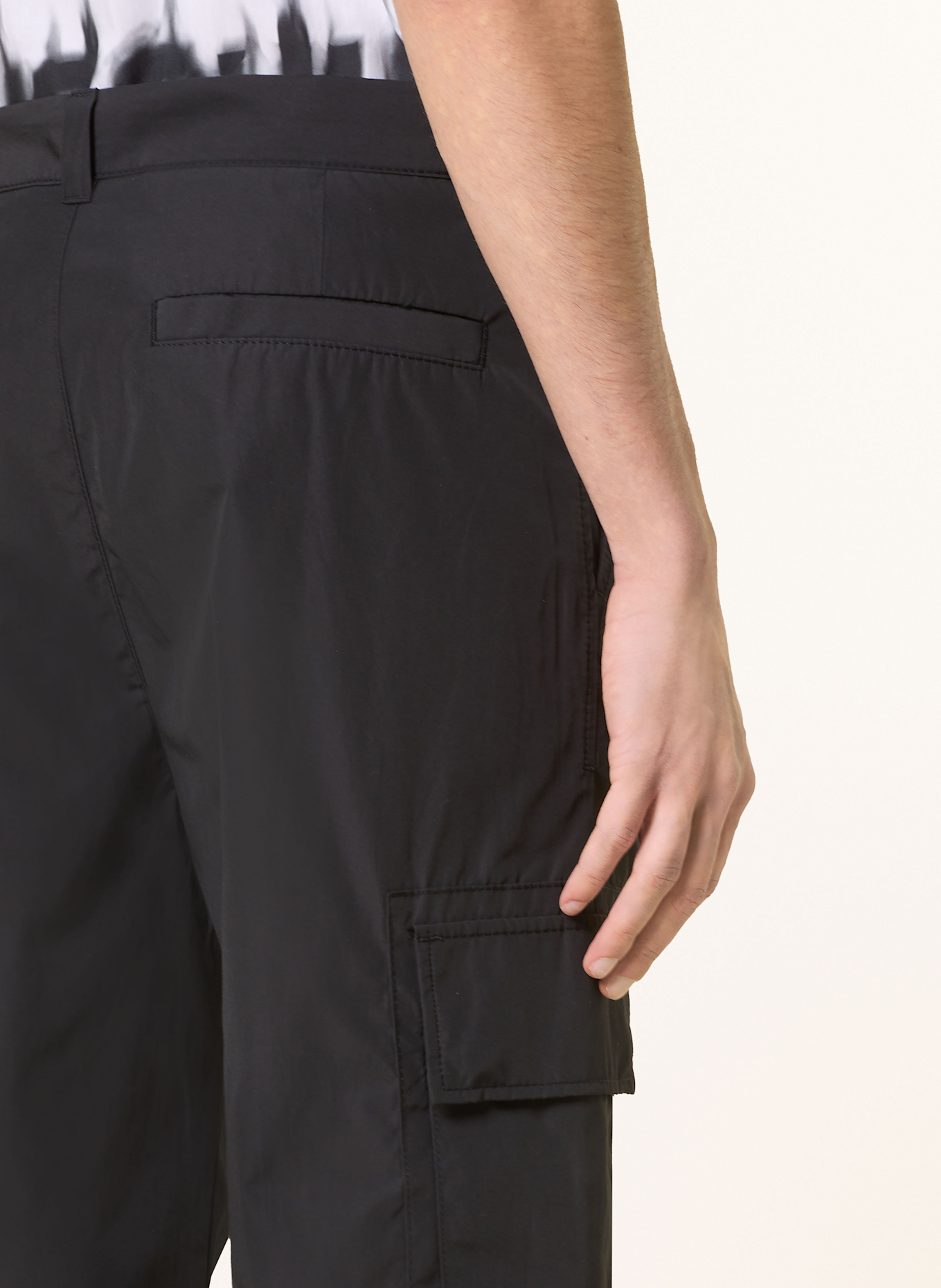 HUGO Cargobroek GEZA251 Regular Fit: ZWART