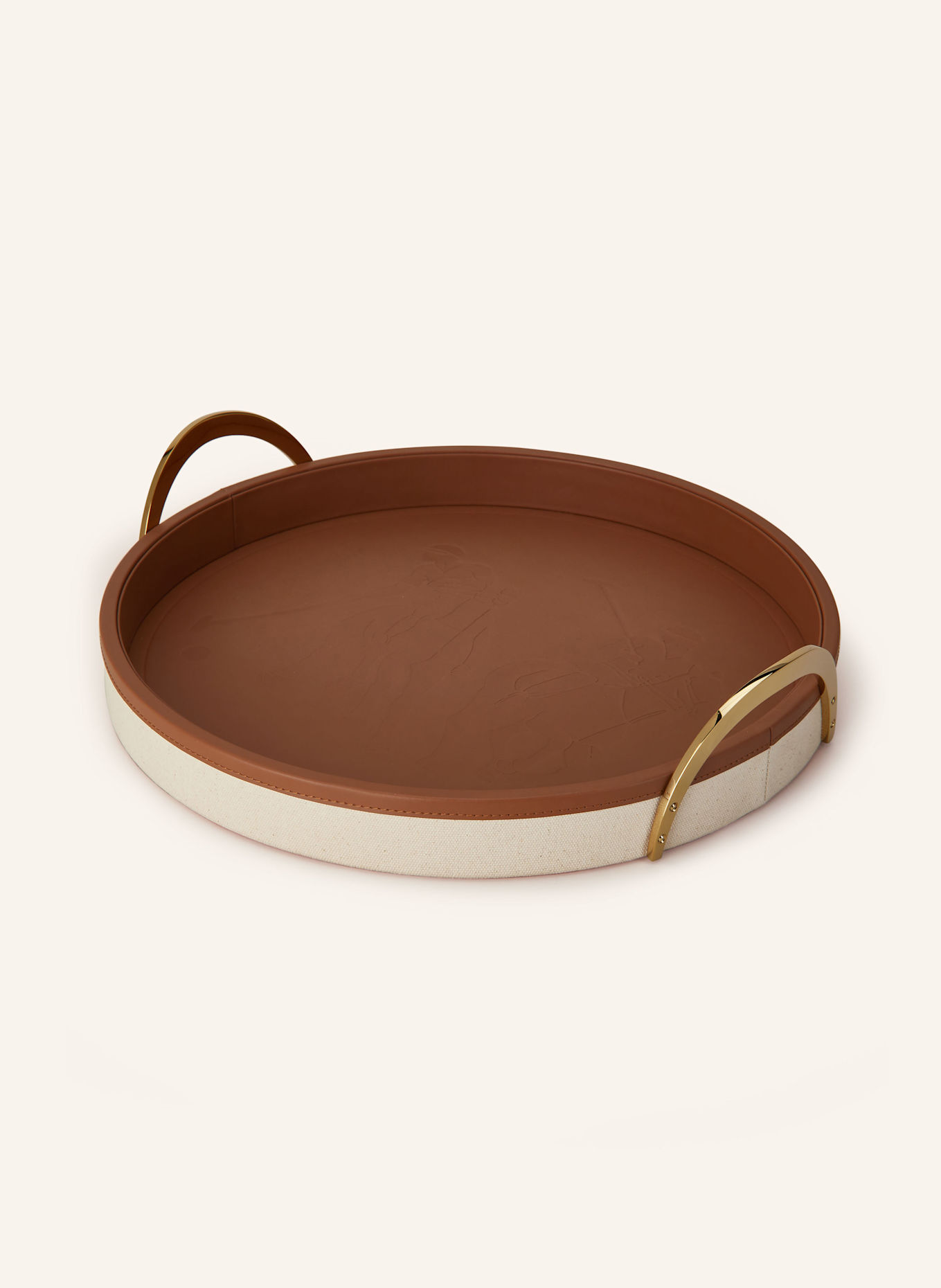 RALPH LAUREN HOME Tablett GARRETT, Farbe: BRAUN/ CREME/ GOLD (Bild 1)