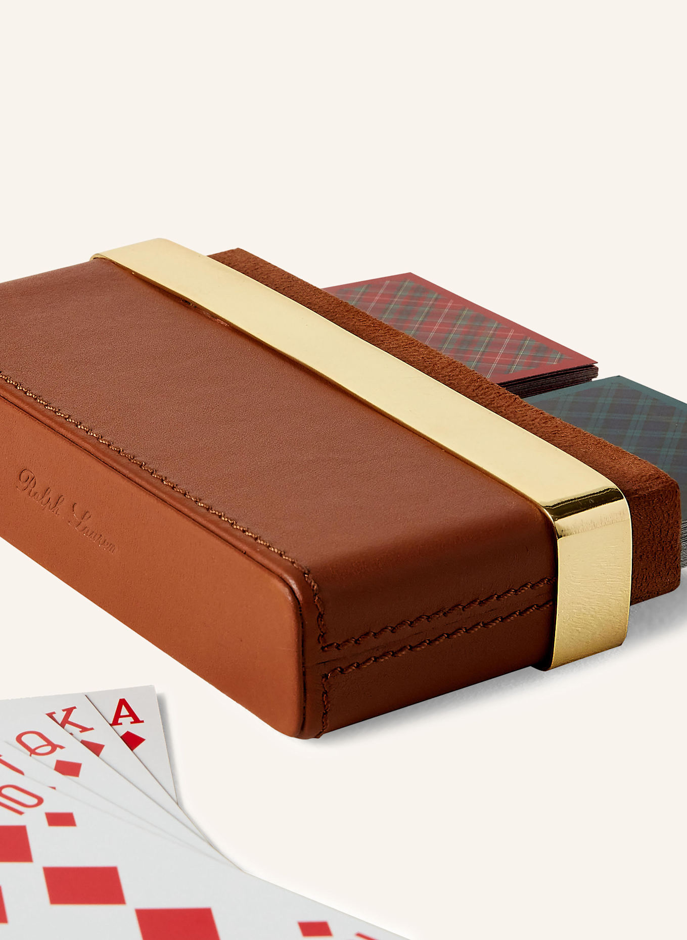 RALPH LAUREN HOME Kartenspiel WESTOVER: BRAUN