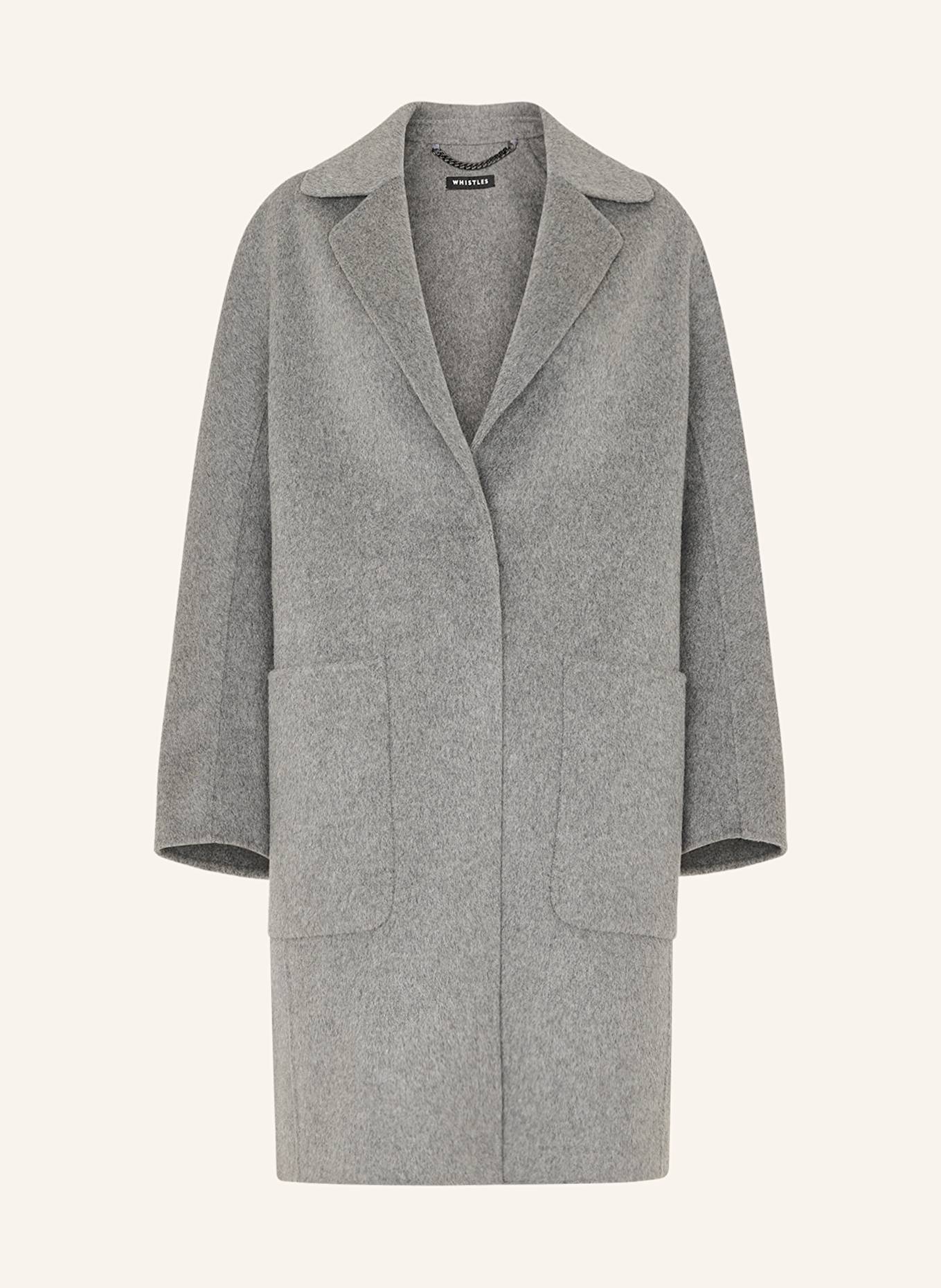 Unstructured wool coat outlet
