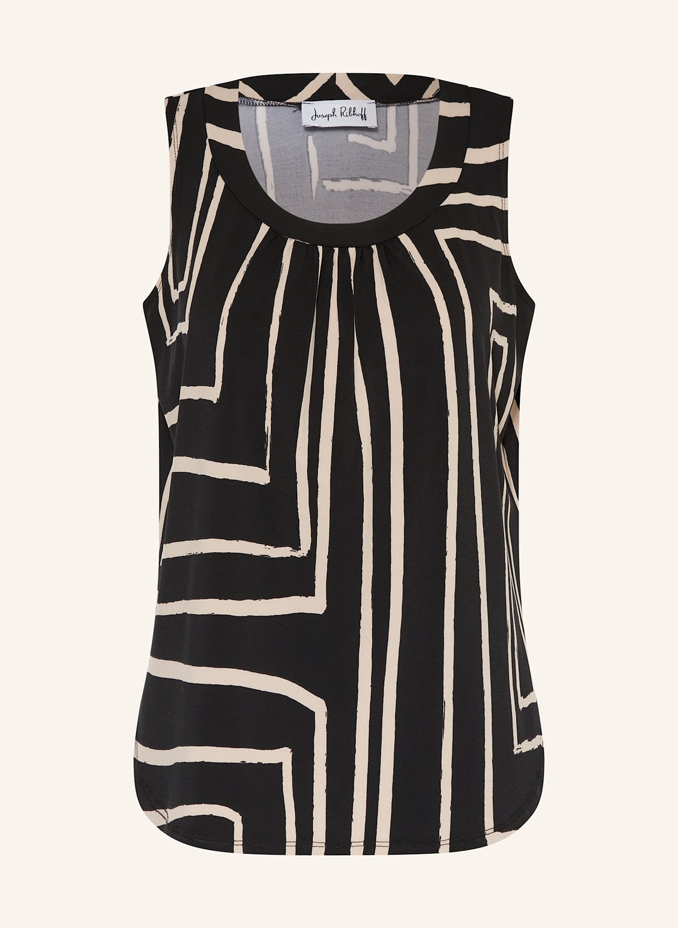 Joseph Ribkoff Top: CZARNY / BEŻOWY