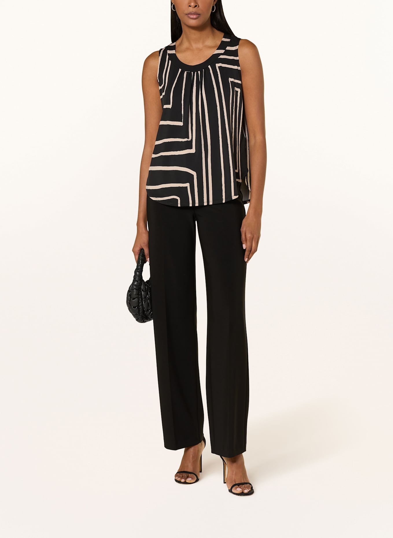 Joseph Ribkoff Top: CZARNY / BEŻOWY