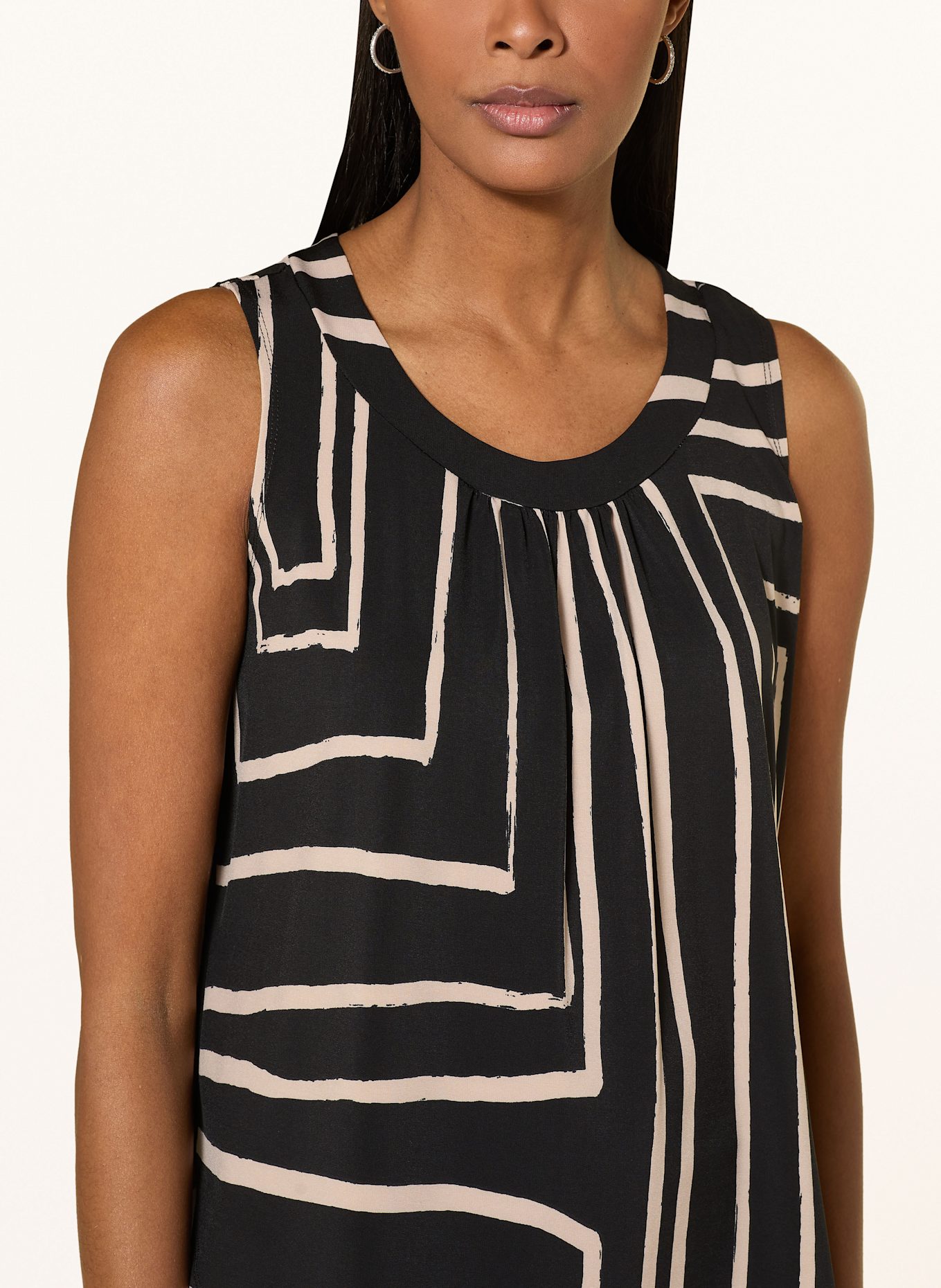 Joseph Ribkoff Top: CZARNY / BEŻOWY