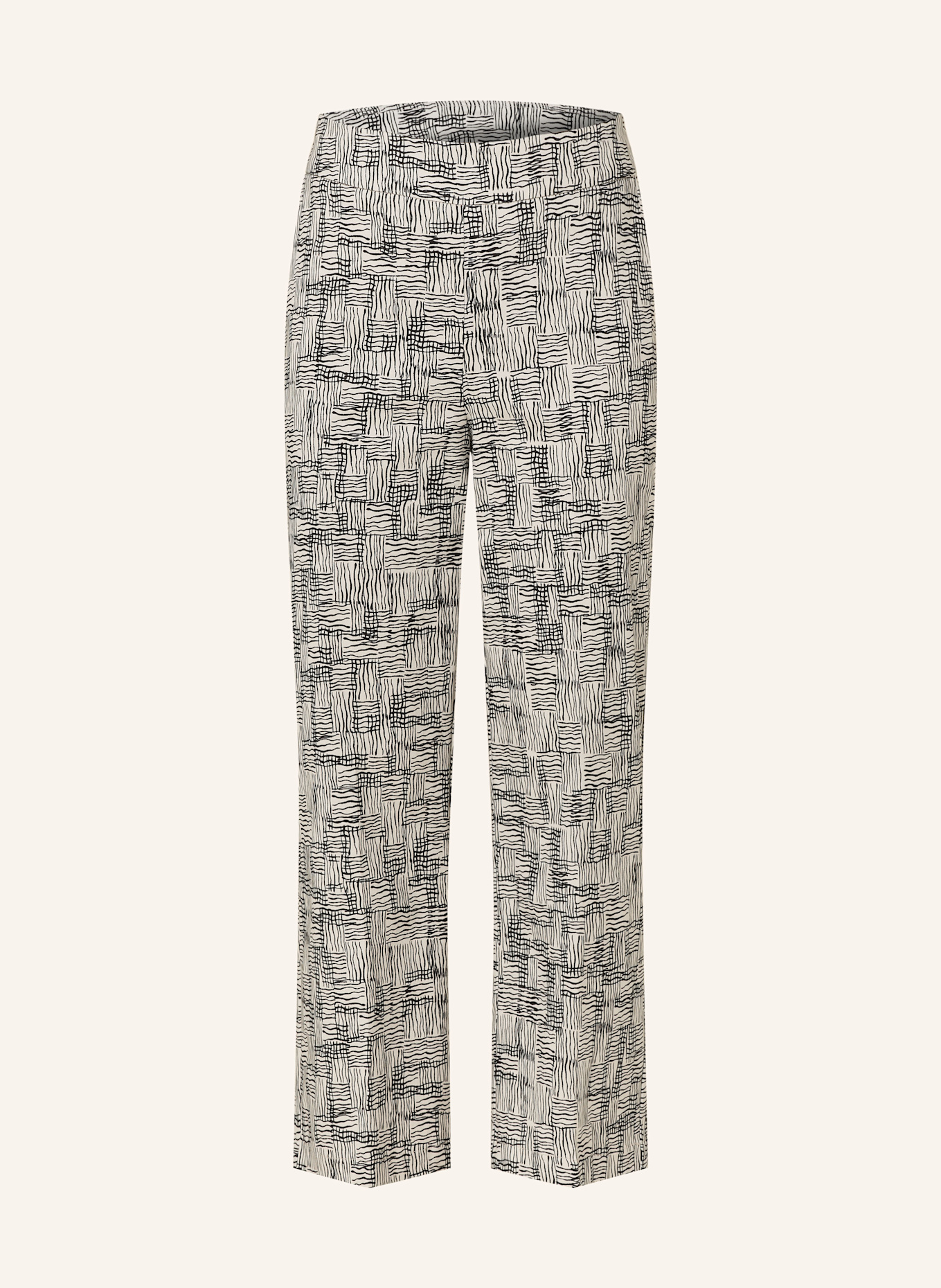 Joseph Ribkoff 7/8 pants: BEIGE / BLACK
