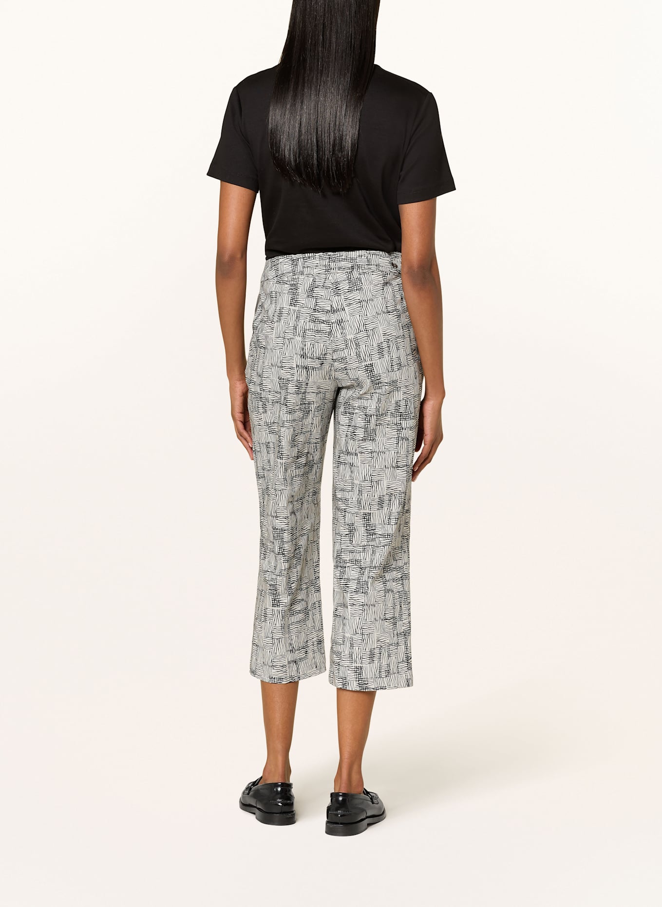 Joseph Ribkoff 7/8 pants: BEIGE / BLACK