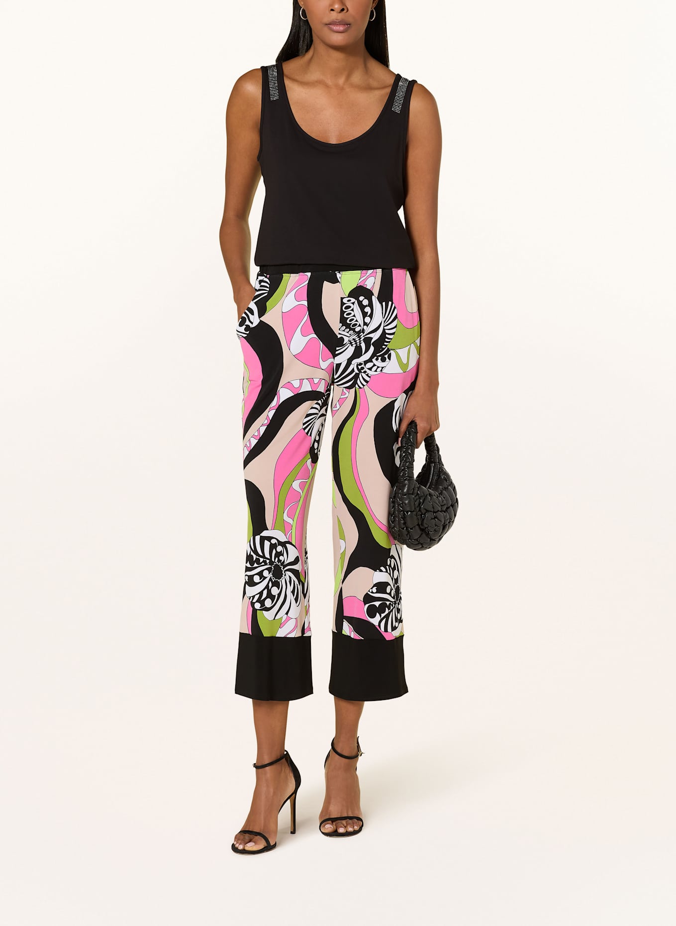 Joseph Ribkoff Culotte: SCHWARZ / PINK / GRÜN