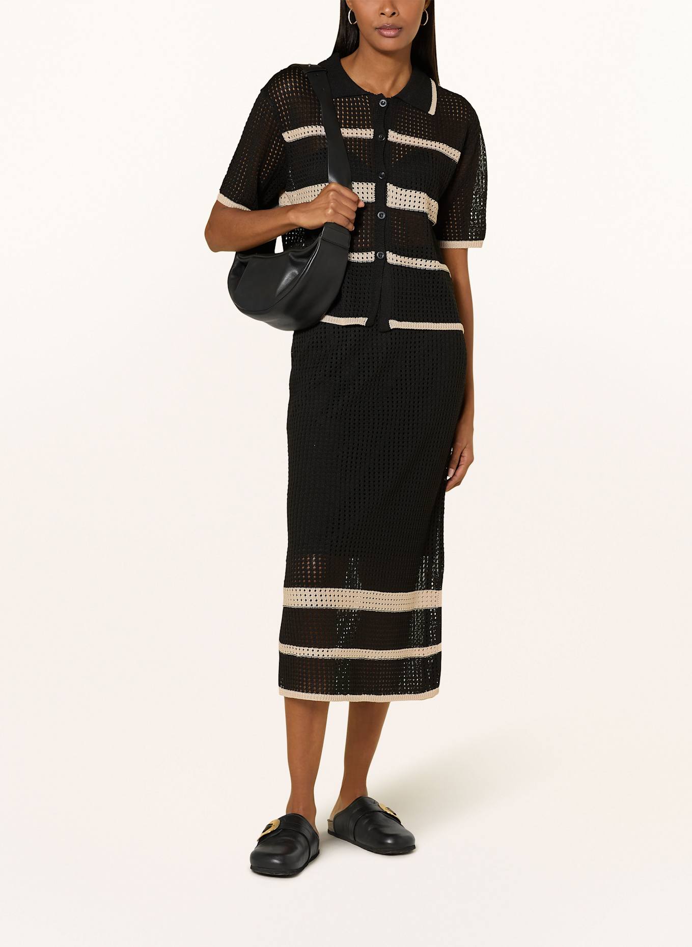 Joseph Ribkoff Knit skirt: BLACK