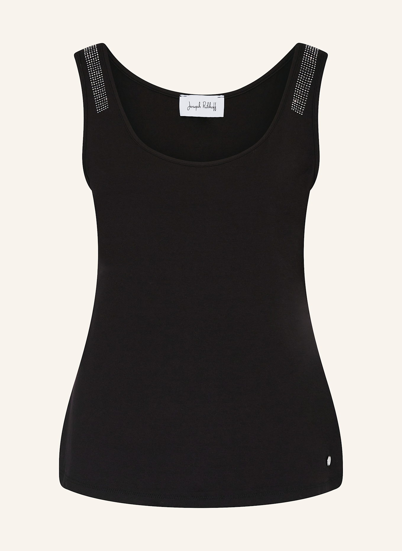 Joseph Ribkoff Top mit Schmucksteinen: SCHWARZ