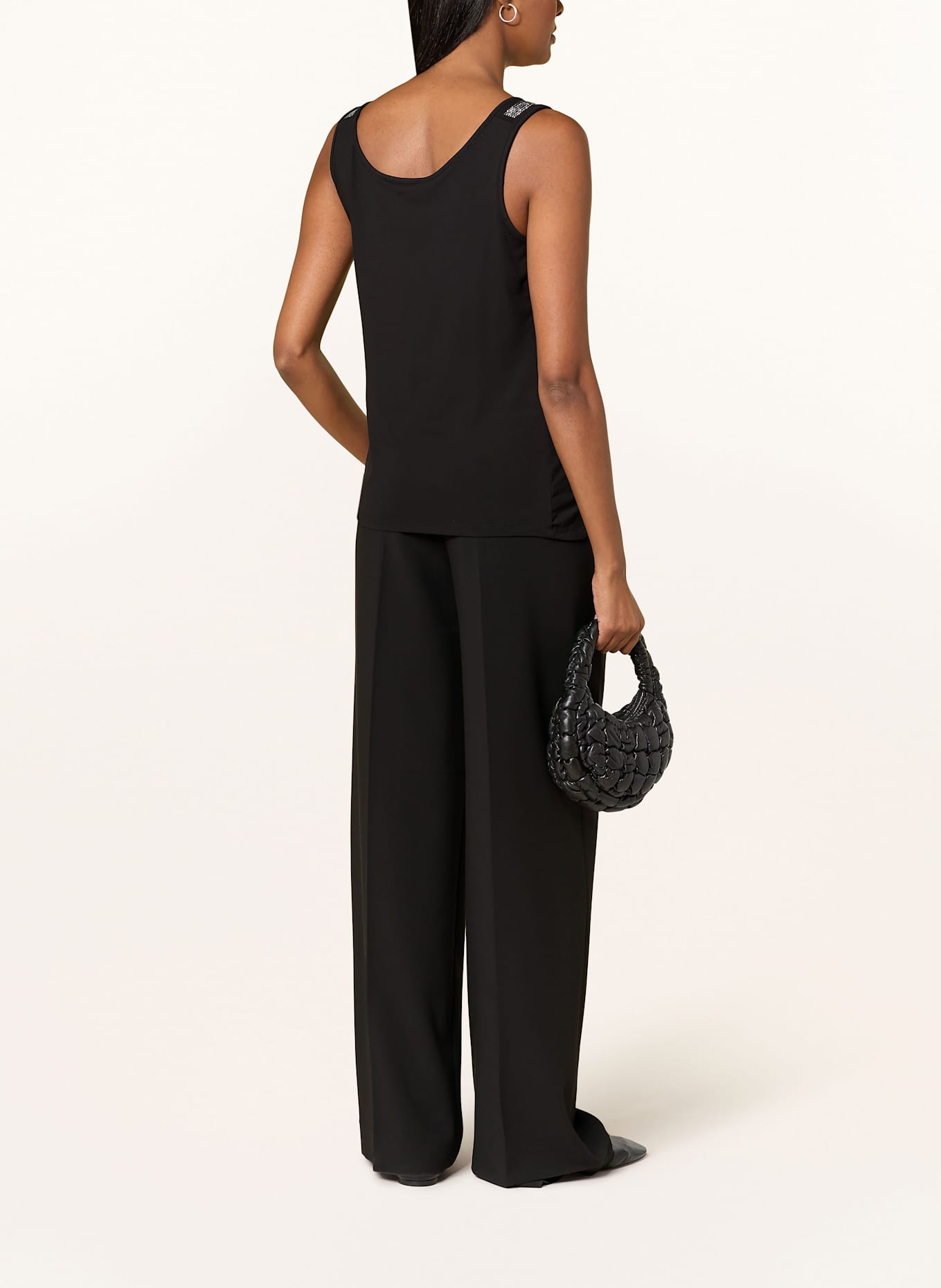 Joseph Ribkoff Top mit Schmucksteinen: SCHWARZ