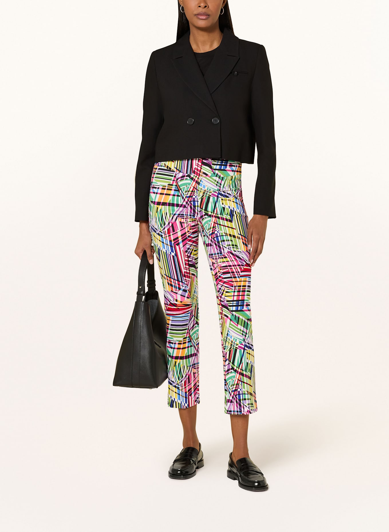 Joseph Ribkoff 7/8-Hose: SCHWARZ / PINK / GRÜN