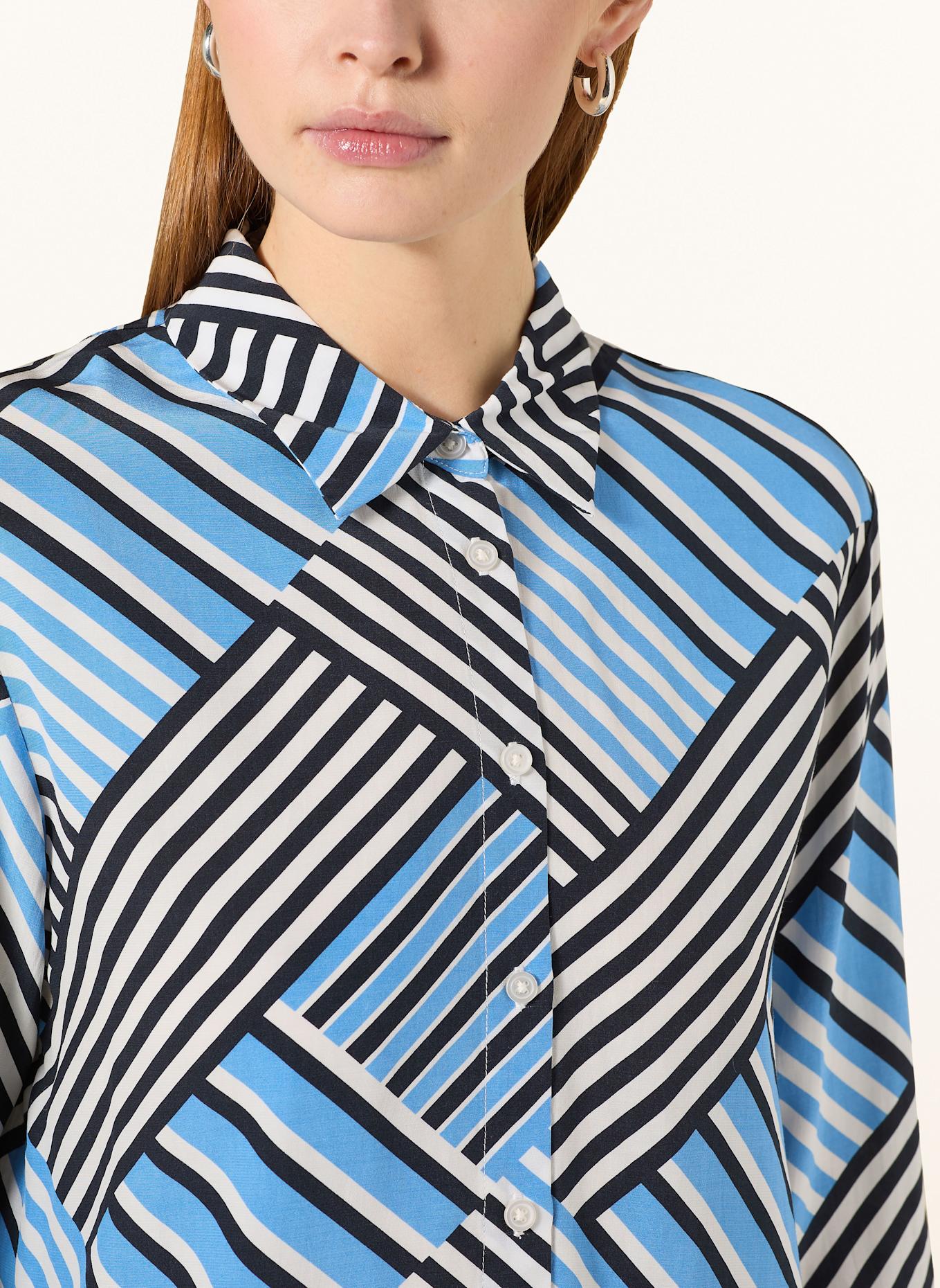 OPUS Hemdbluse FILONA: HELLBLAU / SCHWARZ / WEISS