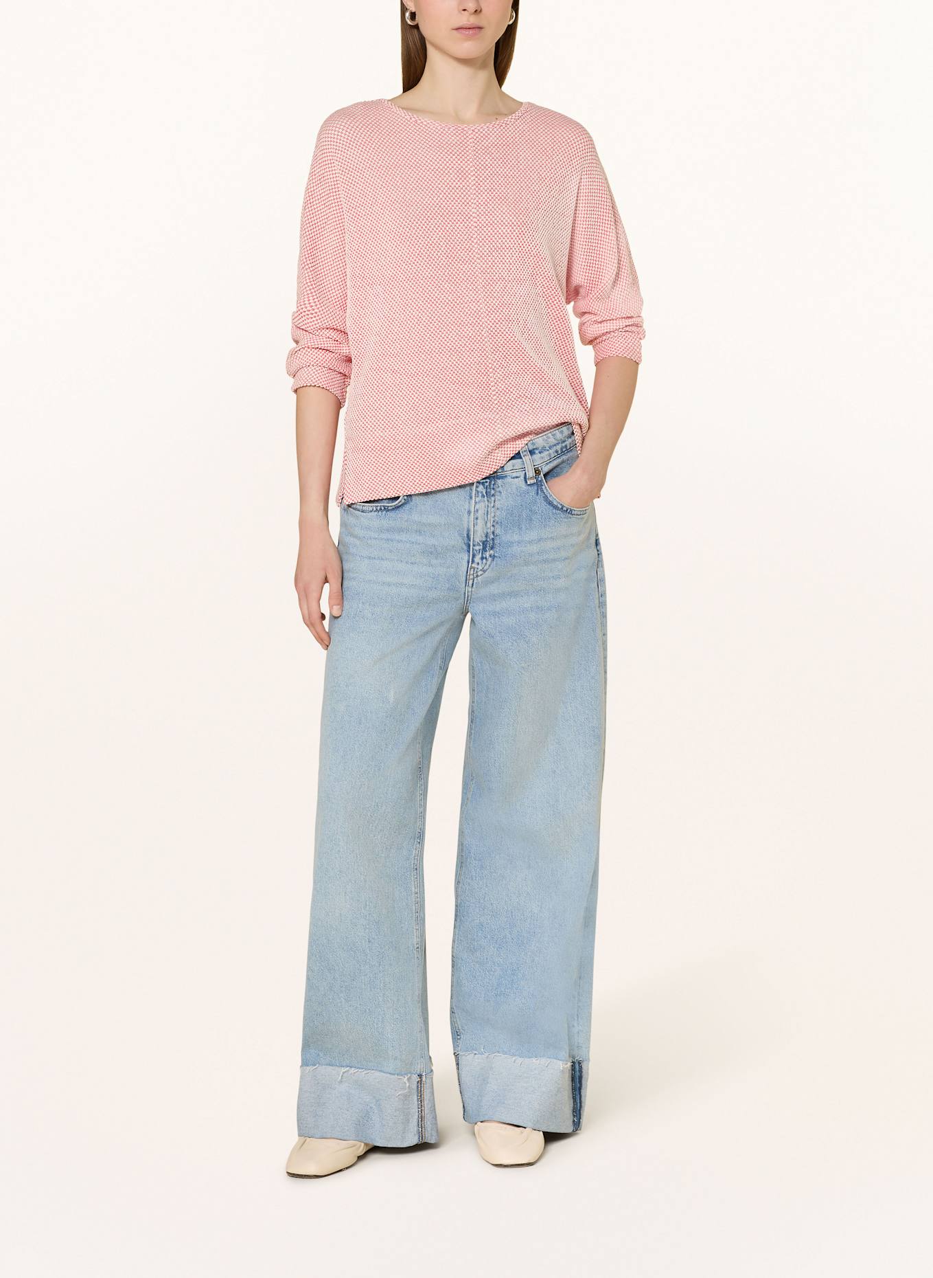 OPUS Longsleeve SERERA: ROT / CREME