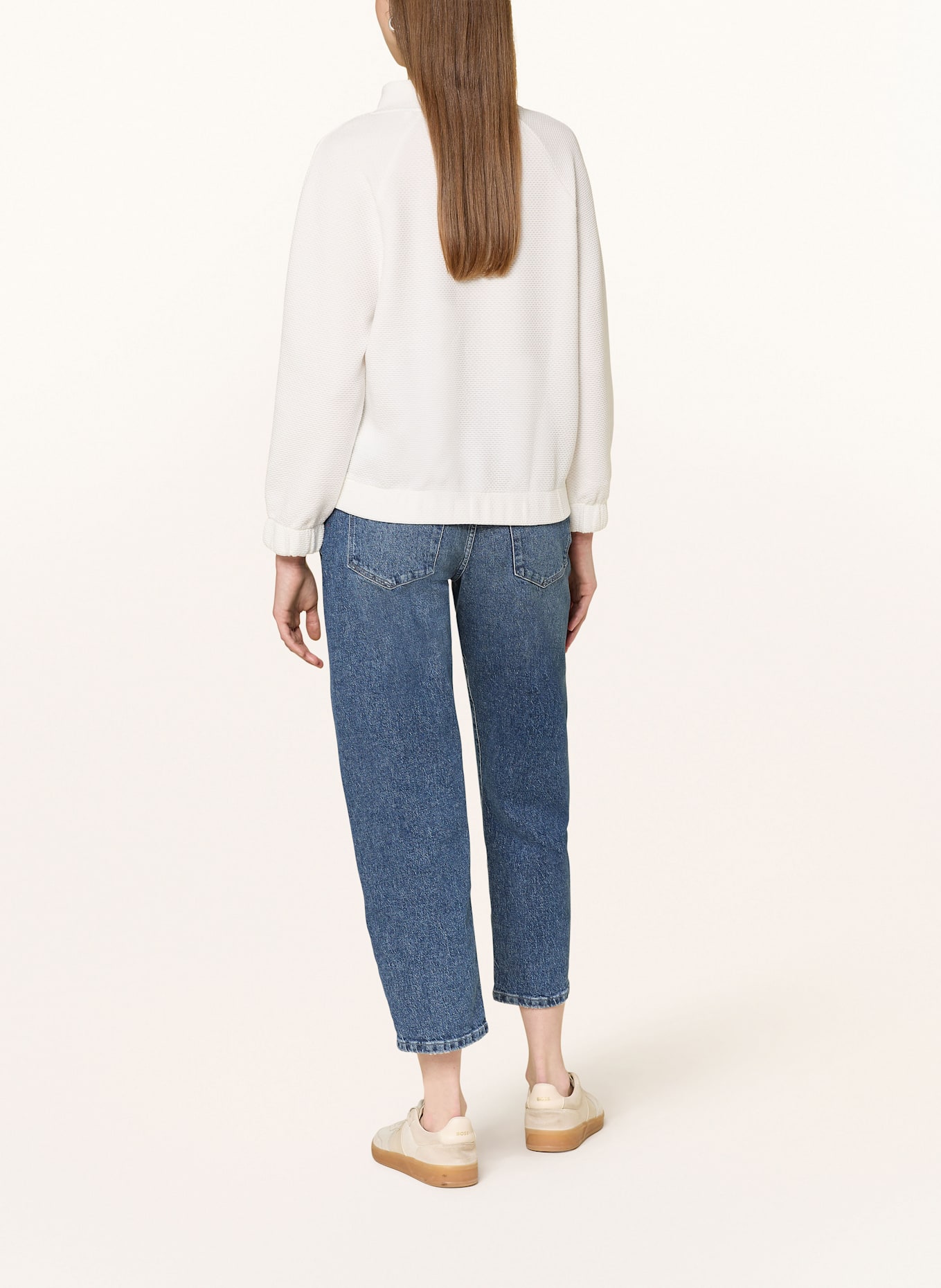 OPUS Bluza nierozpinana GORLE: BIAŁY