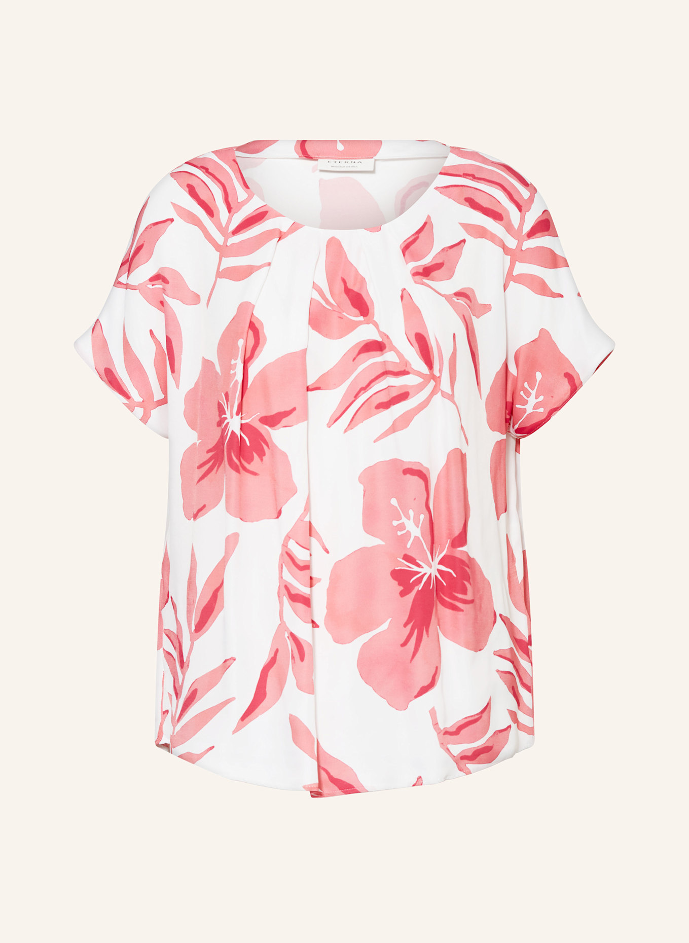 ETERNA Shirt blouse: LIGHT RED/ WHITE/ DARK RED