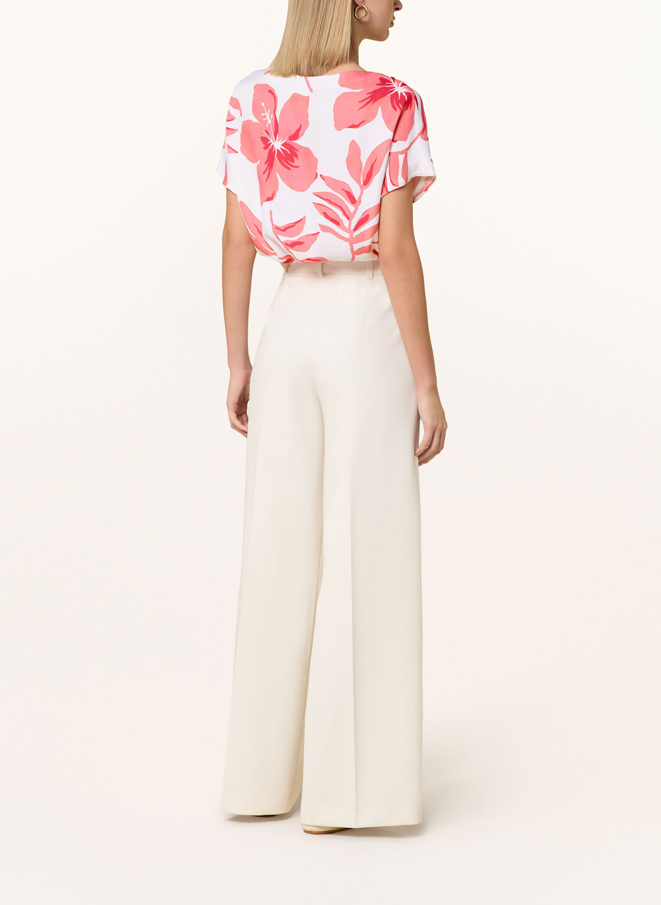 ETERNA Shirt blouse: LIGHT RED/ WHITE/ DARK RED