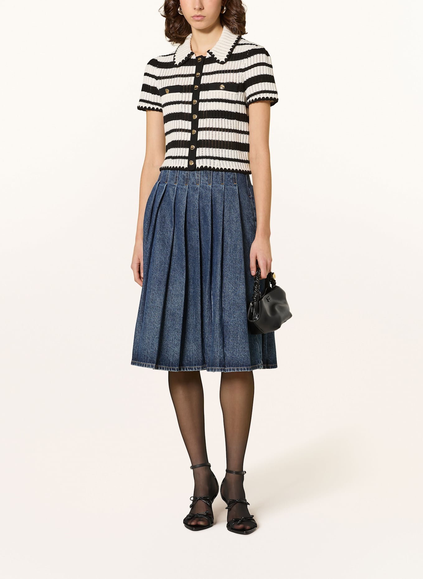 self-portrait Jeansrock: BLUE BLUE