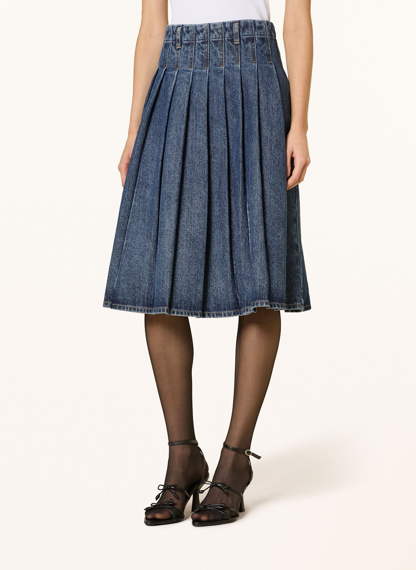 self-portrait Jeansrock: BLUE BLUE