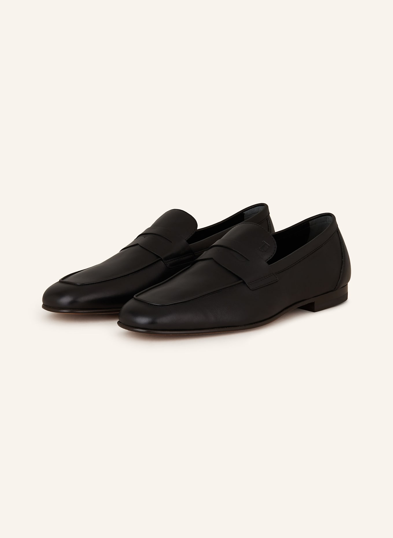 TOD'S Penny loafers: CZARNY