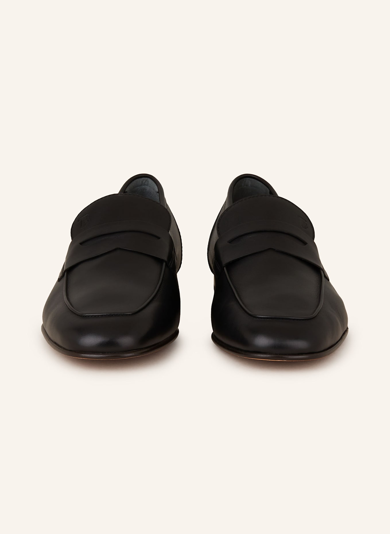 TOD'S Penny loafers: CZARNY