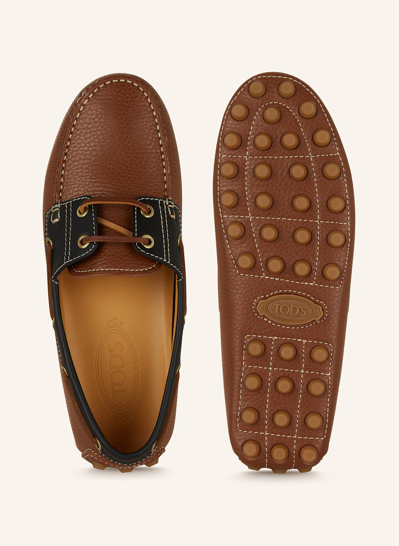 TOD'S Mokasíny: KOŇAKOVÁ/ ČERNÁ (Obrázek 5)
