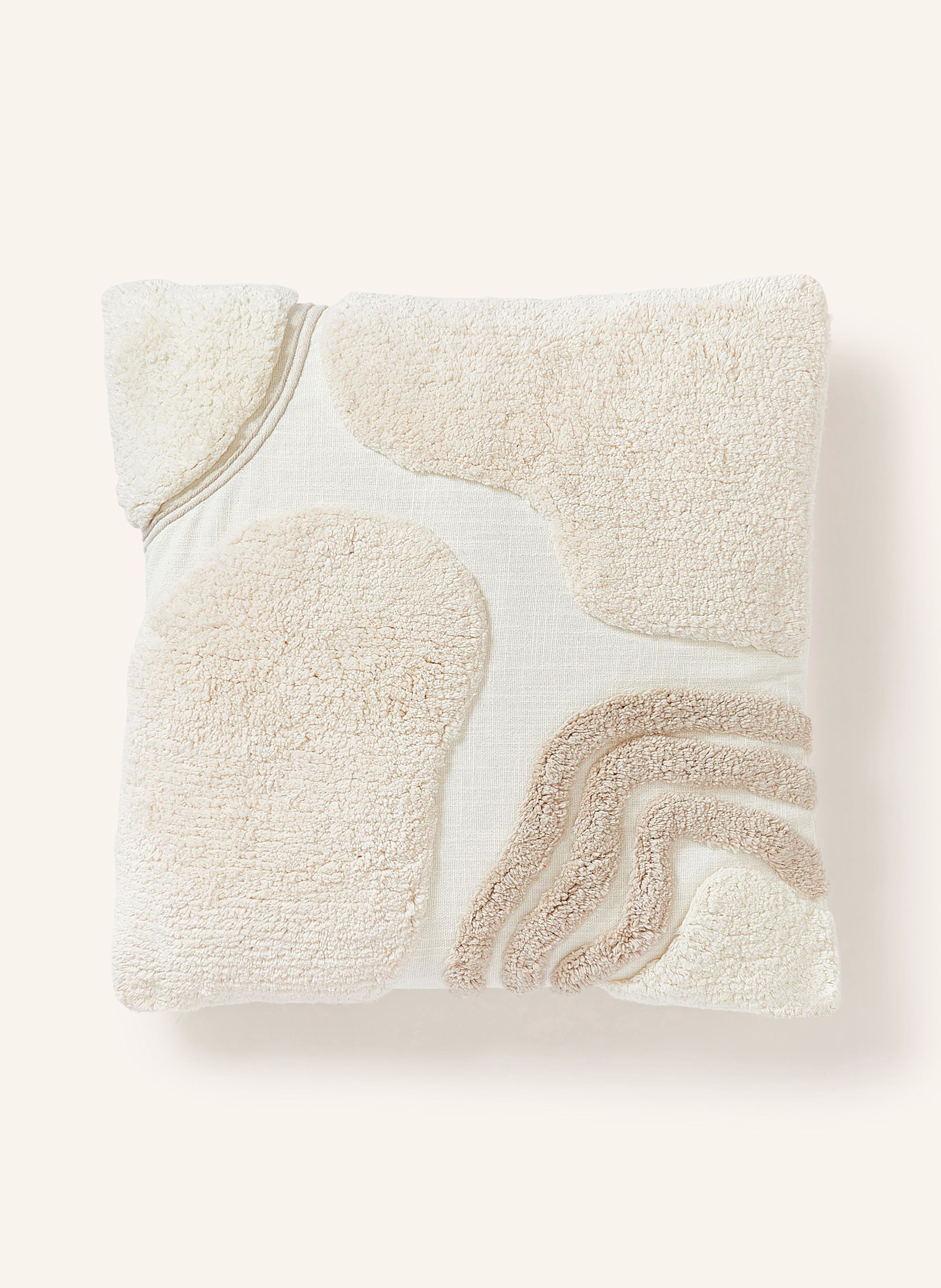 Westwing Collection Decorative cushion cover CORALINE: CREAM / BEIGE